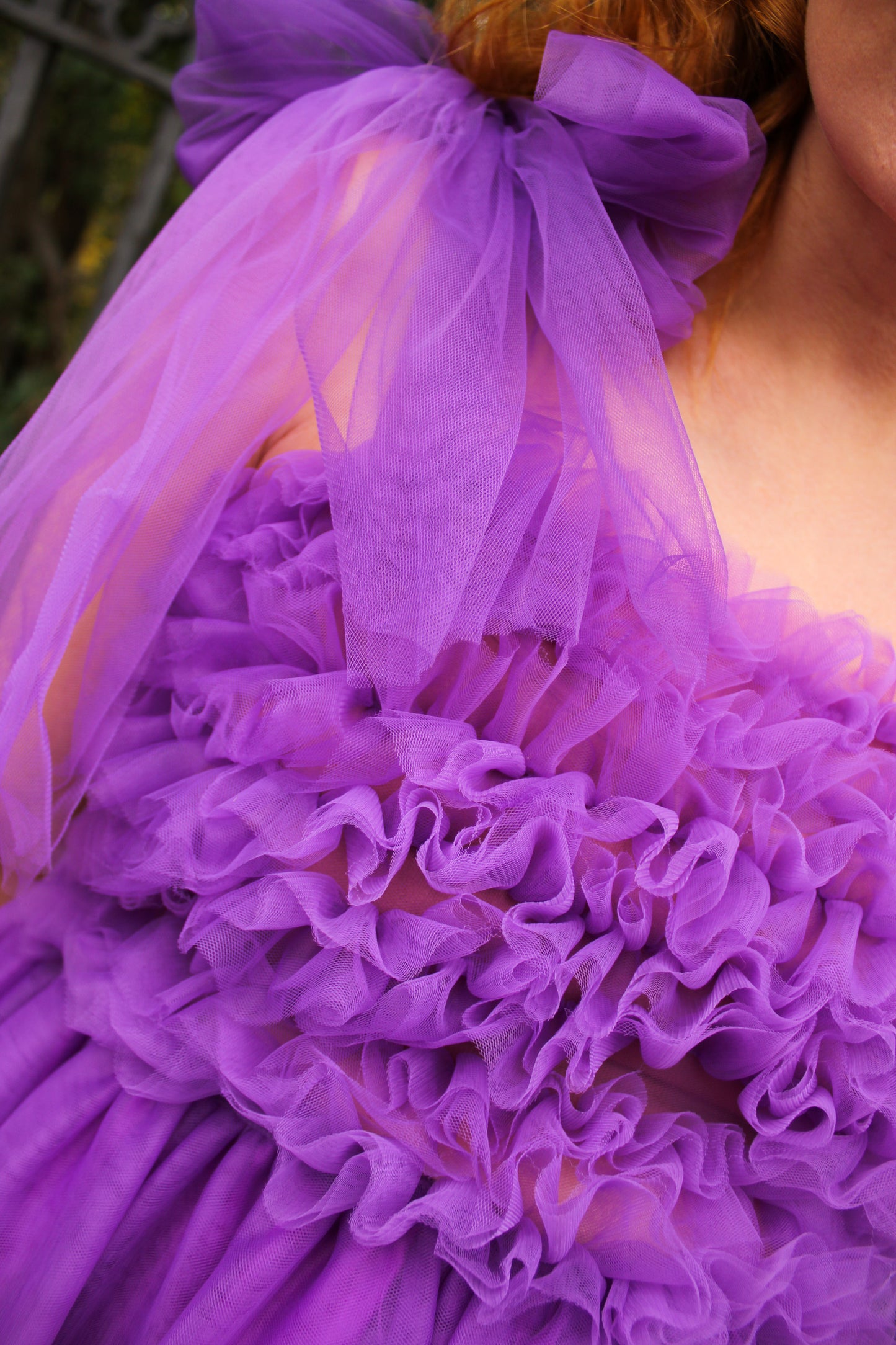 Fey Tulle Dress - Blackberry Purple