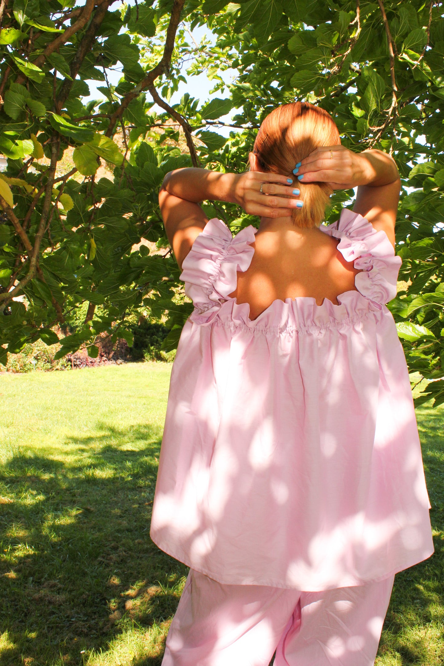 Water Lily Ruffle Top - Warm Cuddle Lilac