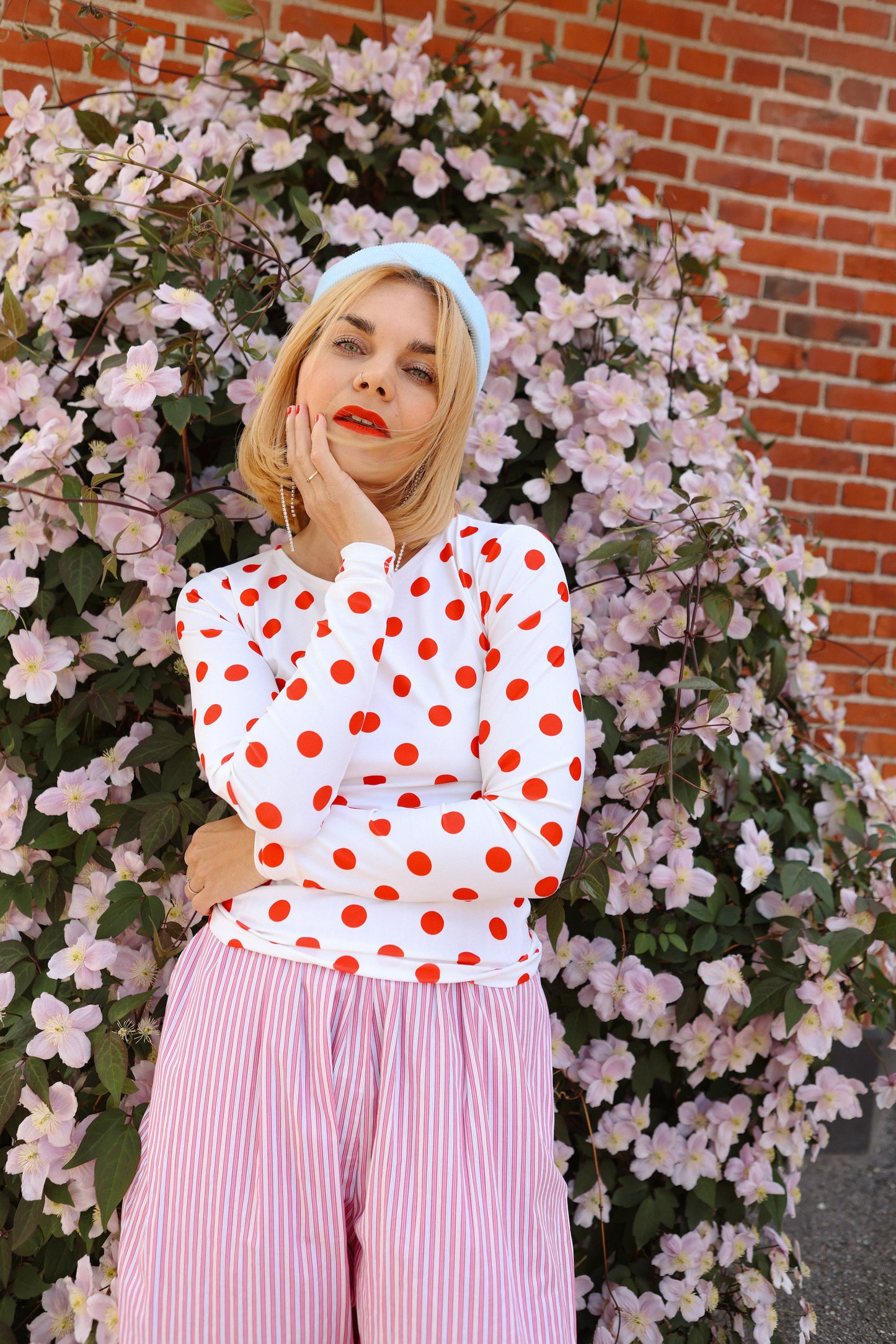 Balula Long Sleeve - Tomato Dot READY TO SHIP
