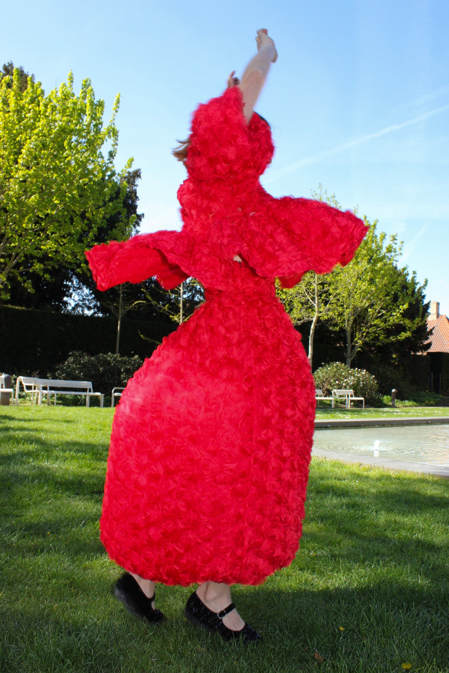 Cordelia Ball Skirt - Rosie Red