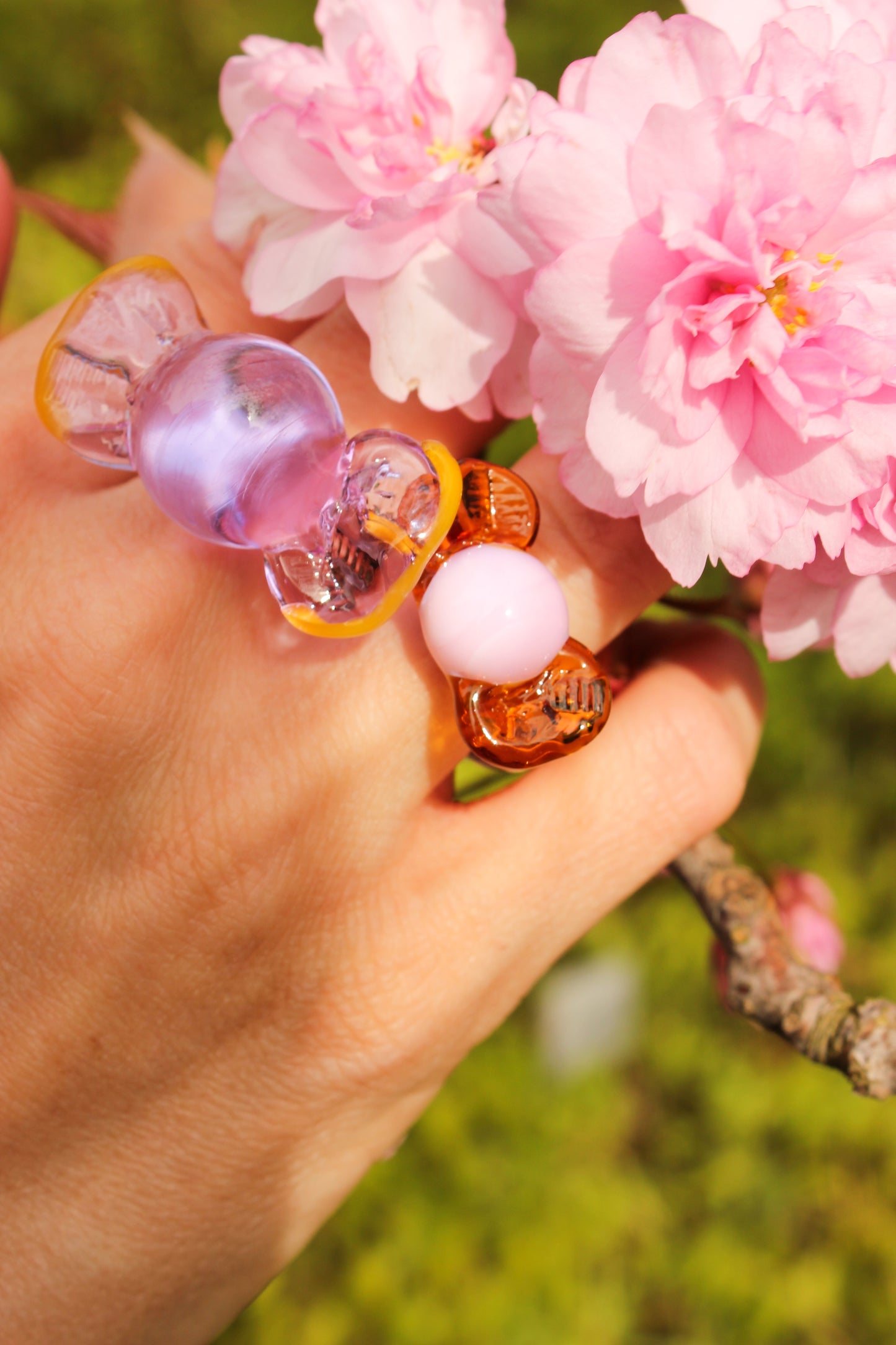 ODD LEMON x VIVIAN ALARCÓN Glass Ring- Delicate Lilac