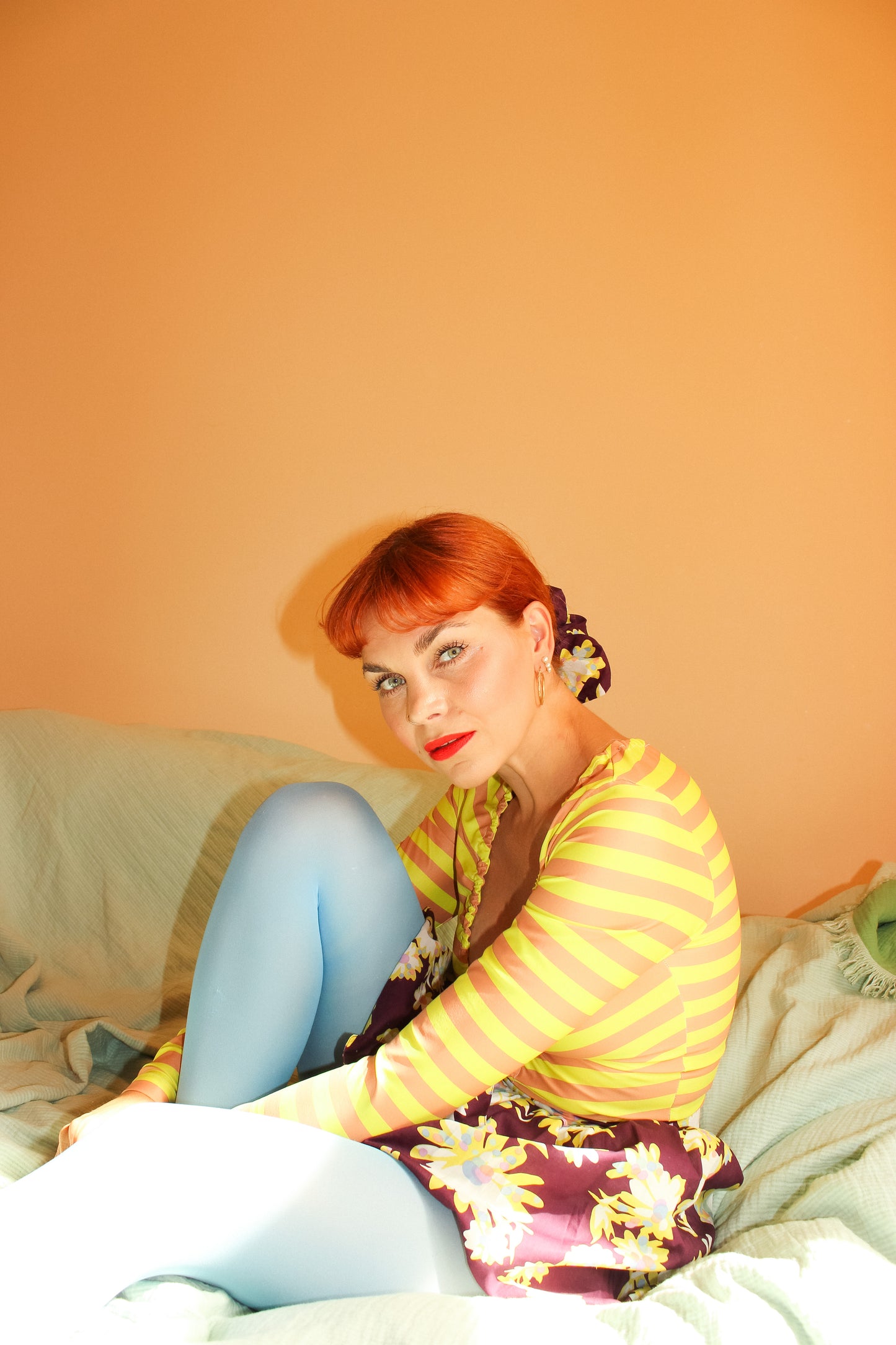 Sassy Top - Sunflower stripes