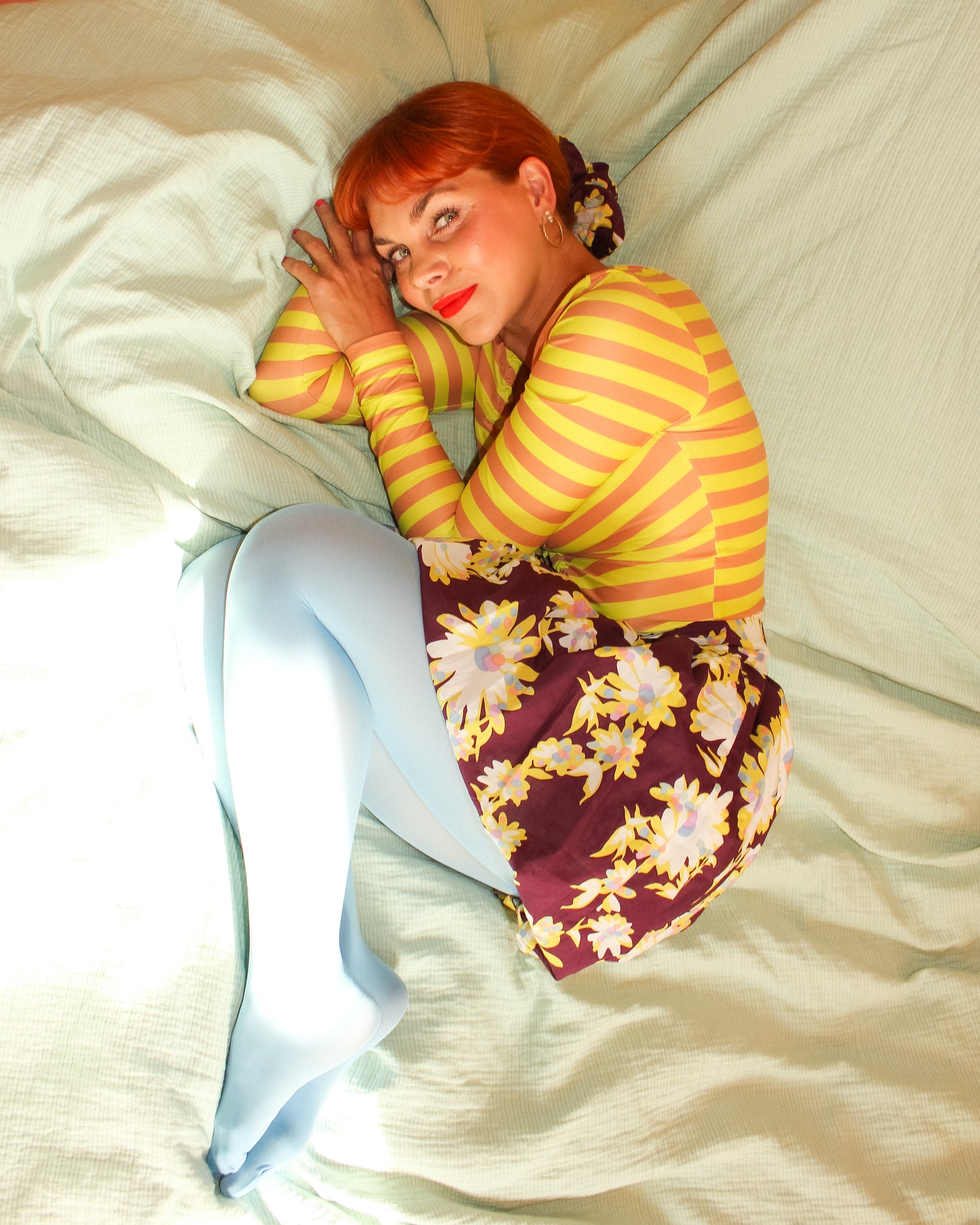 Sassy Top - Sunflower stripes