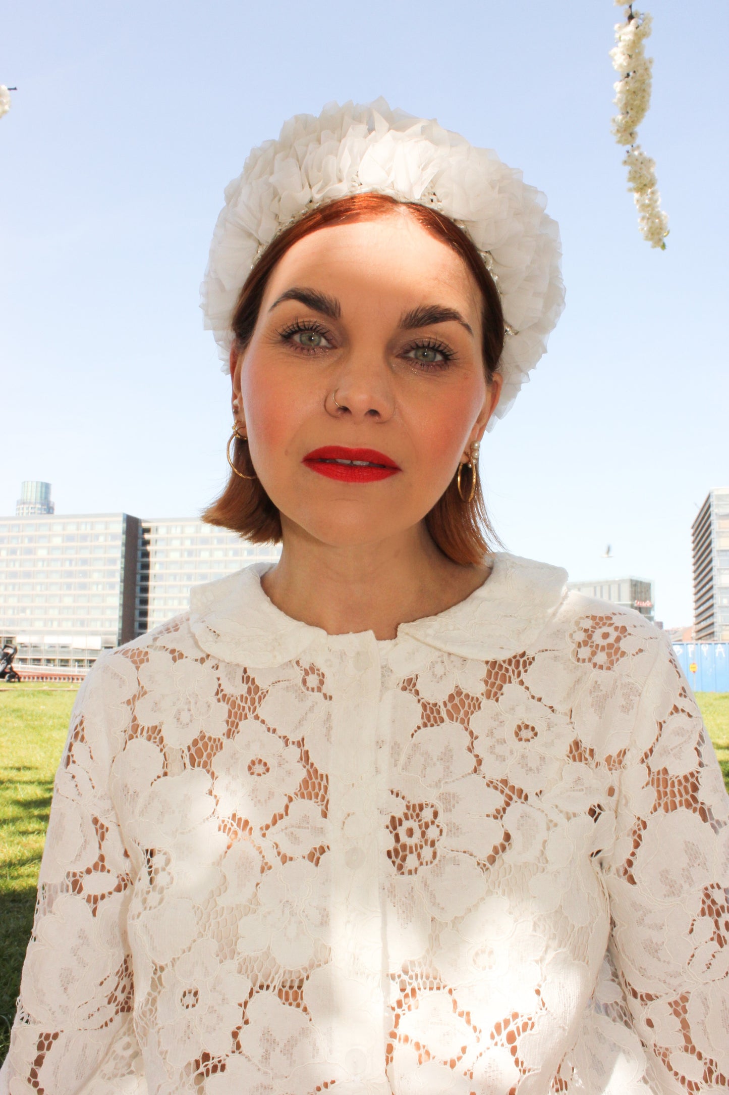 Prysselius Lace Shirt - Cherry White