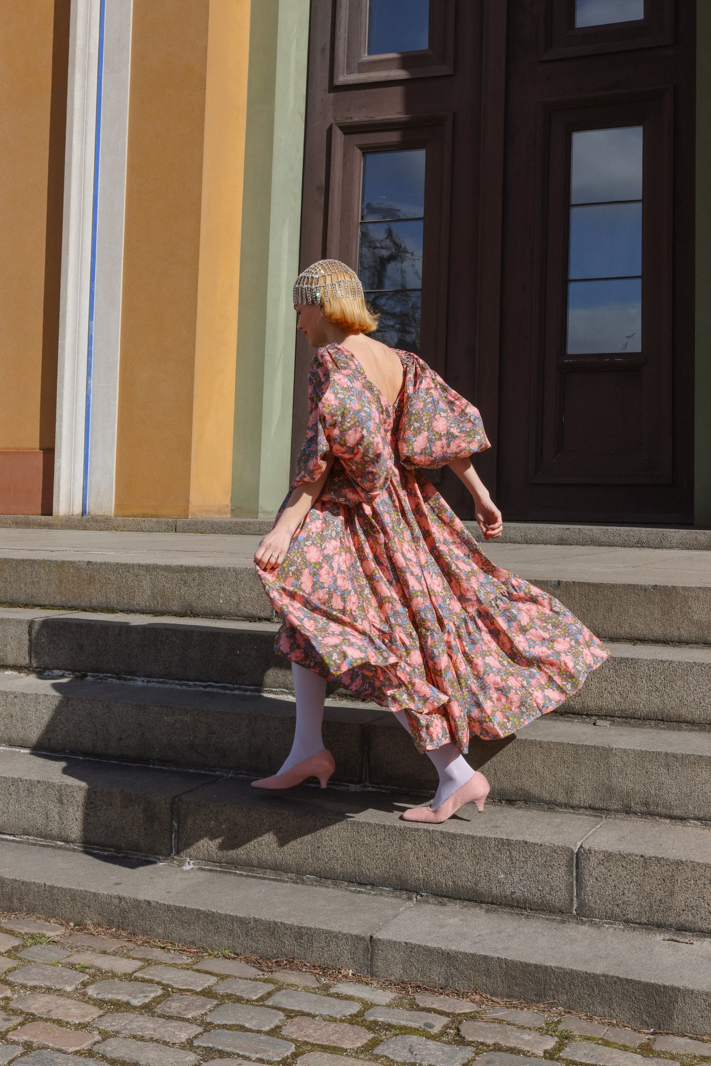 Francey Flare Dress - Soft Garden Chaos