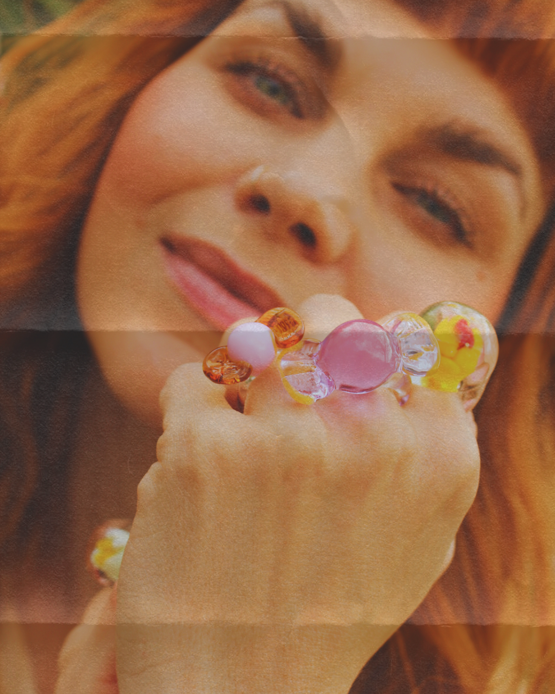 ODD LEMON x VIVIAN ALARCÓN Glass Ring- Delicate Lilac