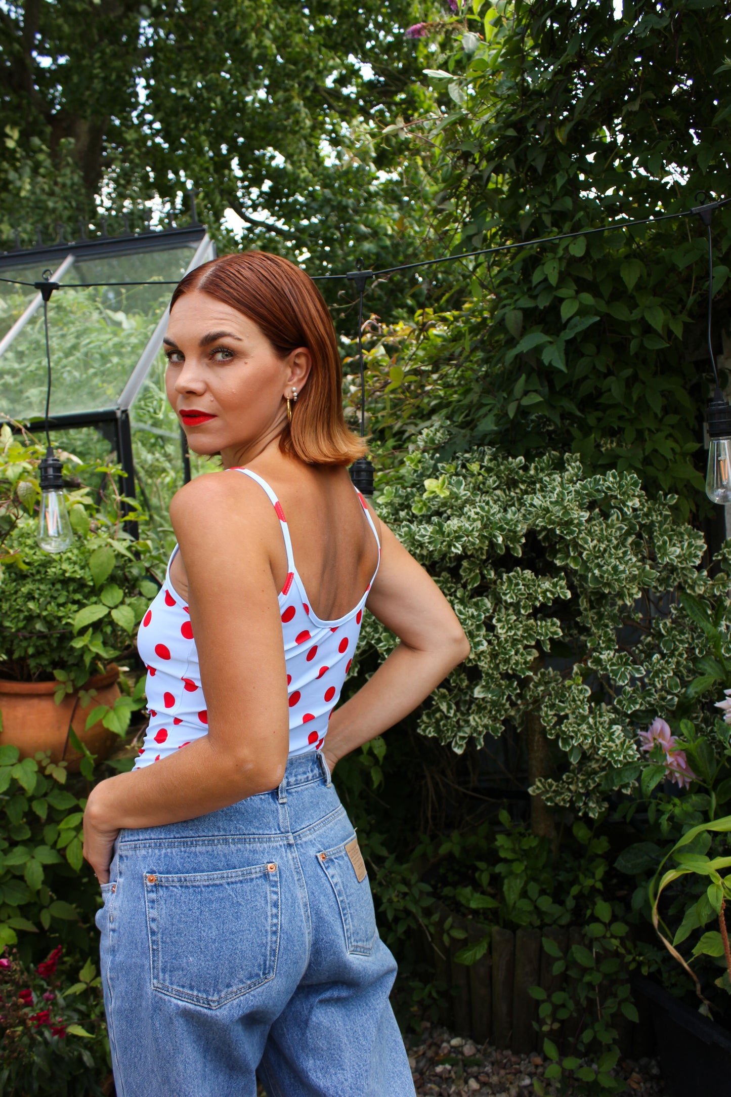 Balula Singlet - Lipstick Dots READY-TO-SHIP