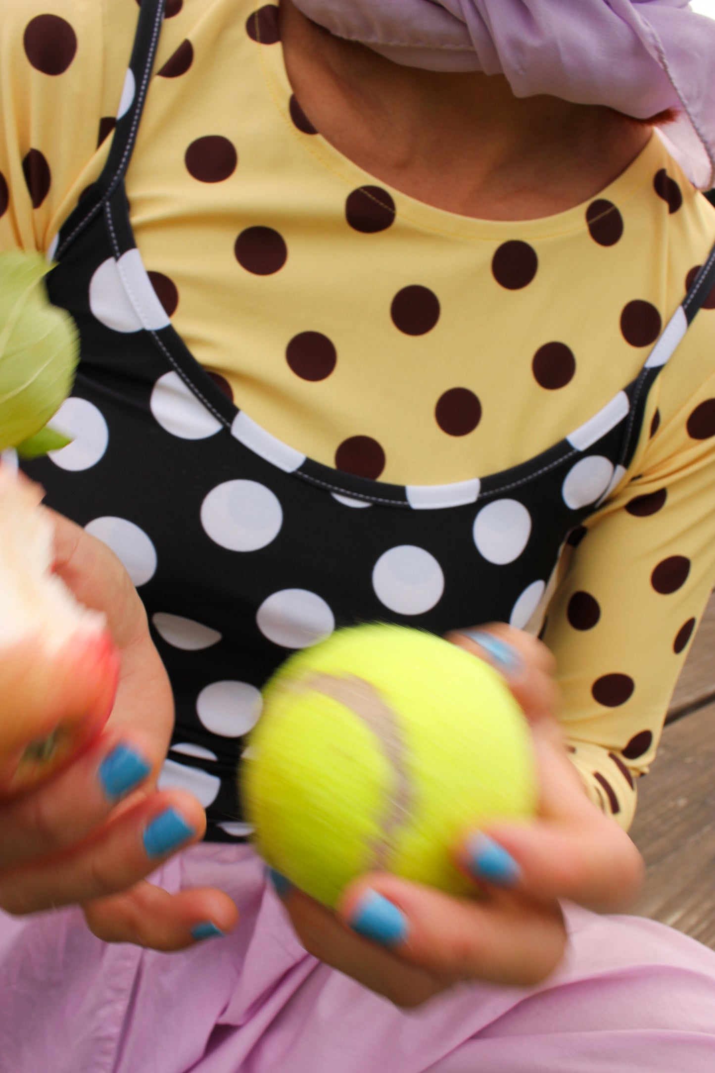 Balula Singlet - Black Dottie READY TO SHIP
