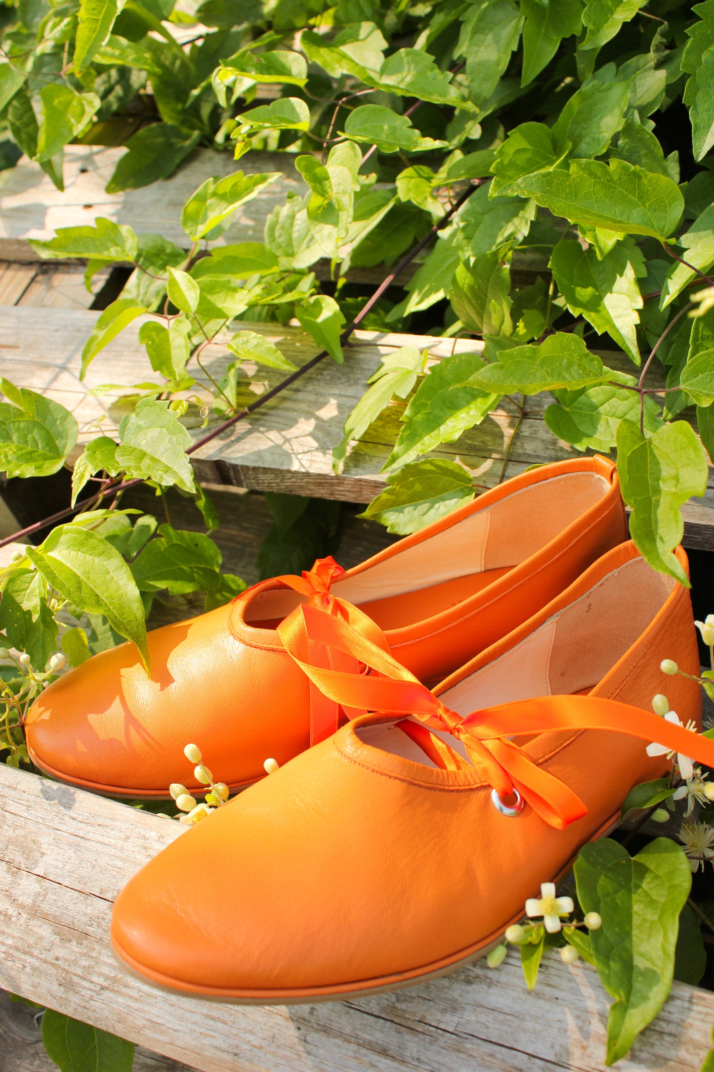 Odd Lemon x Pitta Ballet Flats - Orange Cream