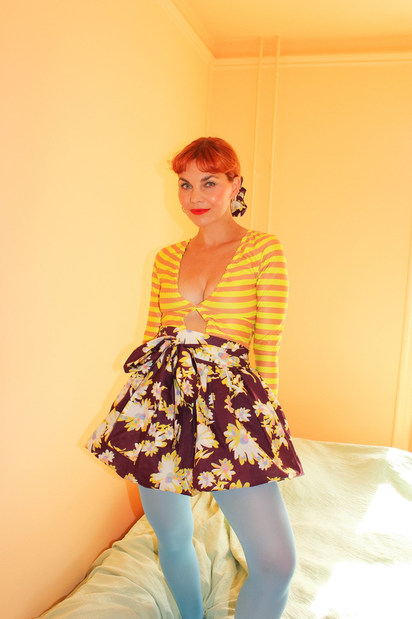 Sassy Top - Sunflower stripes