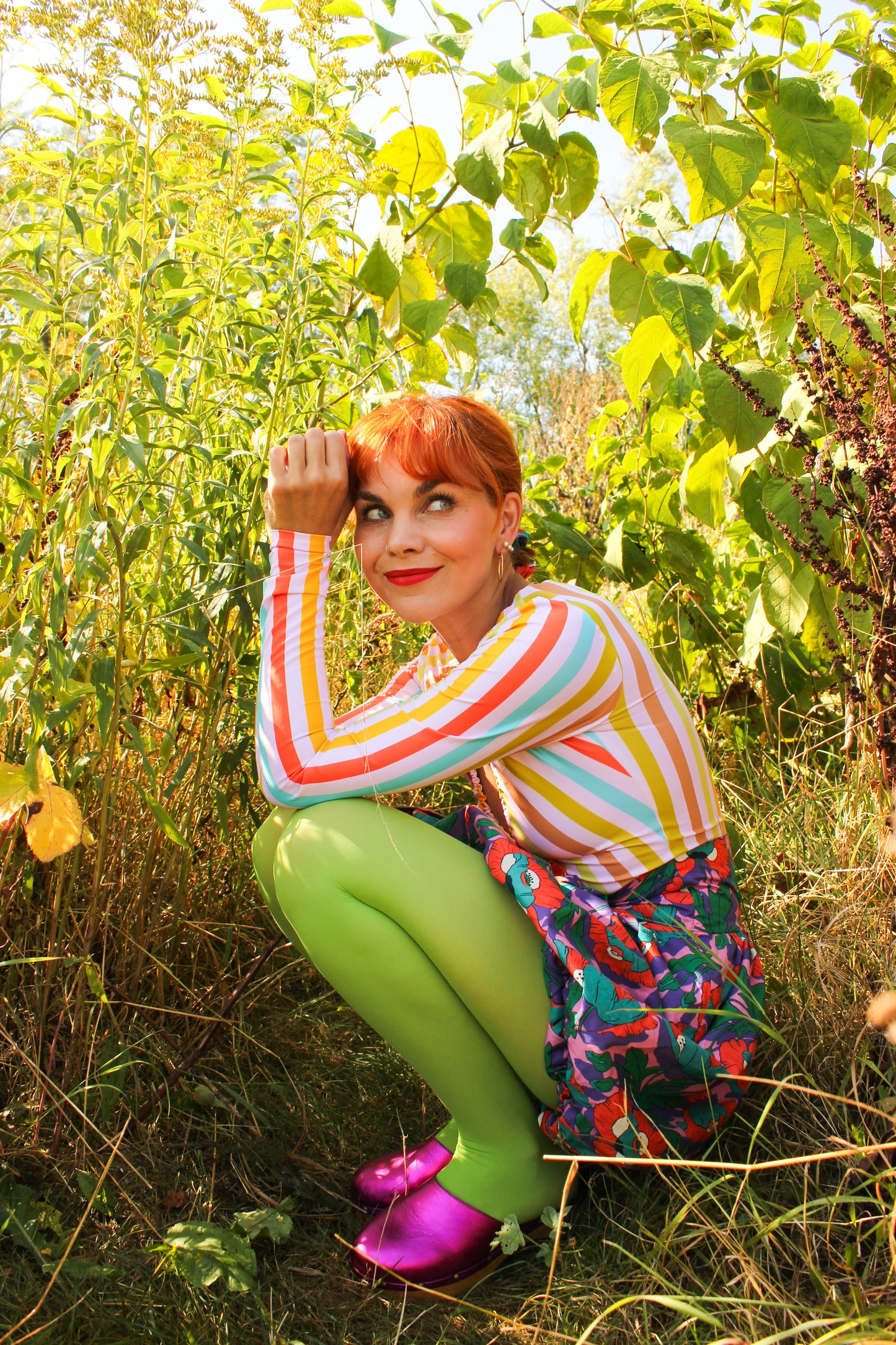 Sassy Top - Rainbow Stripes