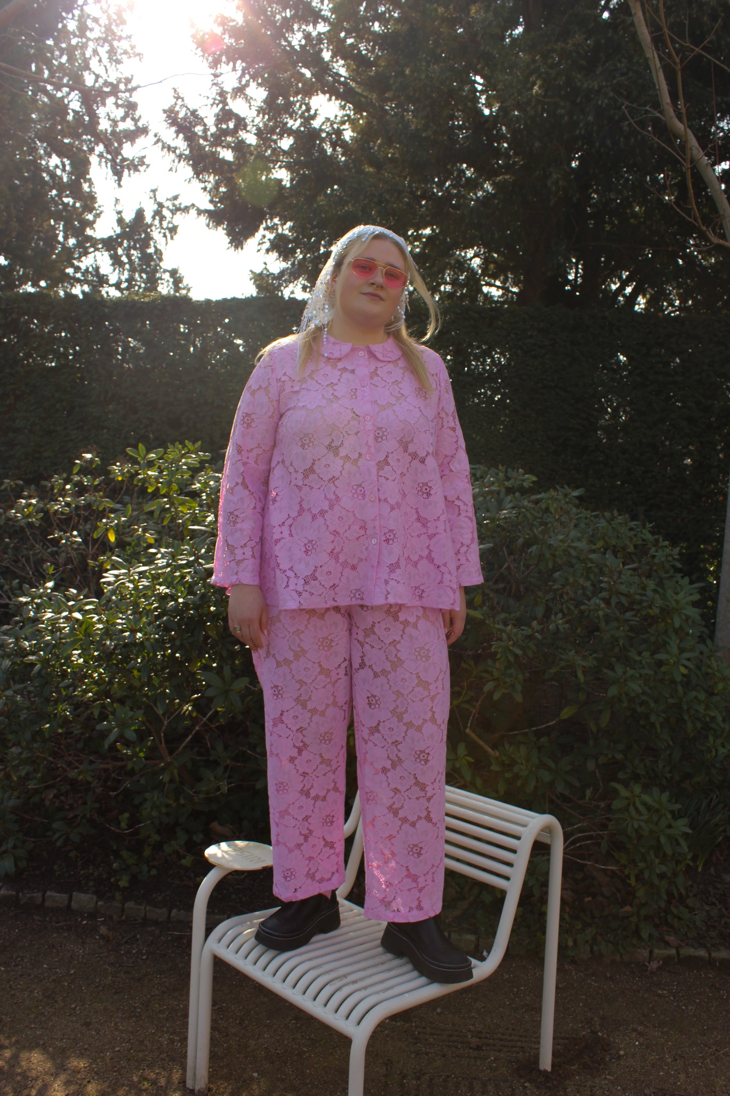 Prysselius Lace Shirt - Blushing Pink pre-order