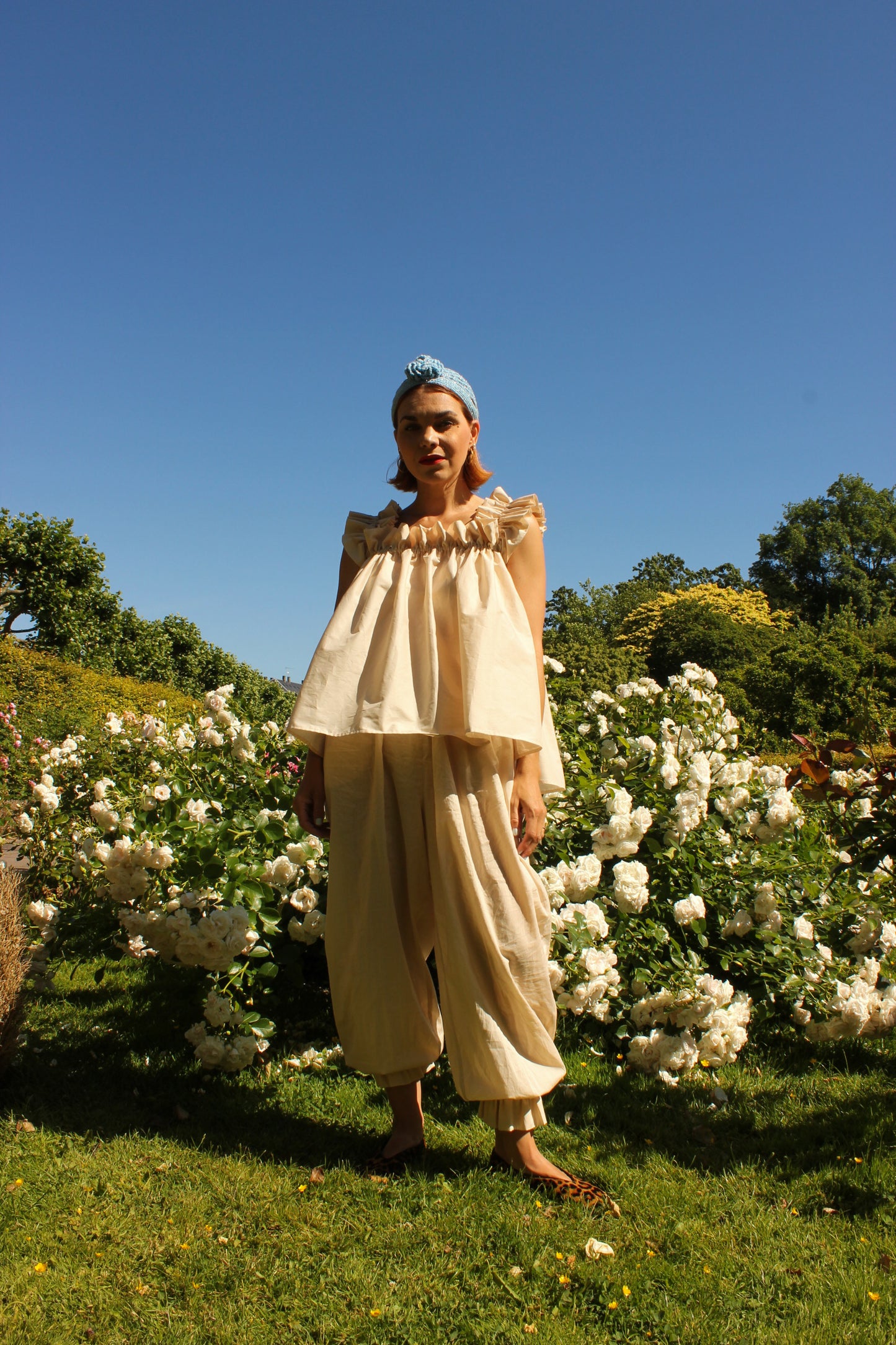 Water Lily Ruffle Top - Vanilla Cream