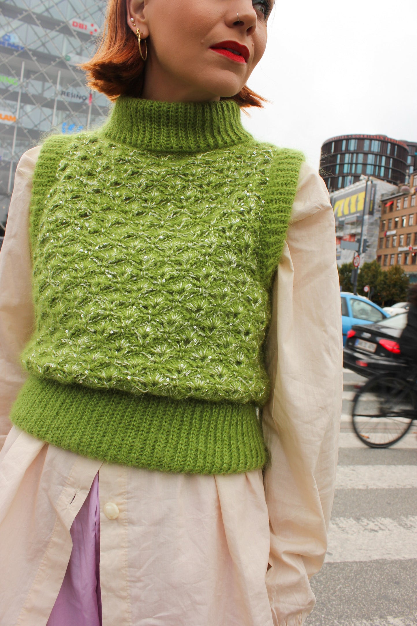 Ada Slipover Vest - Crochet Pattern (DK)
