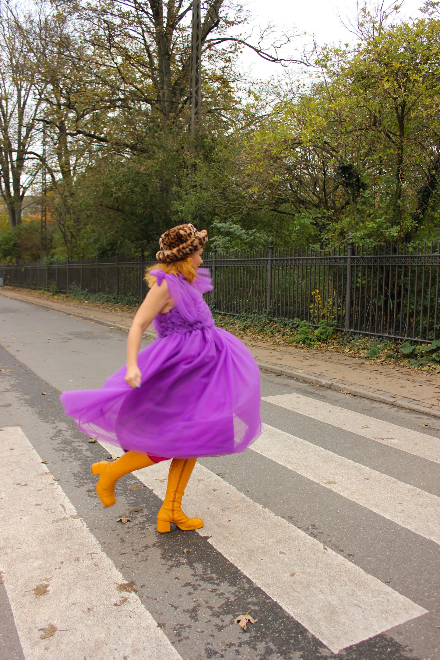 Fey Tulle Dress - Blackberry Purple