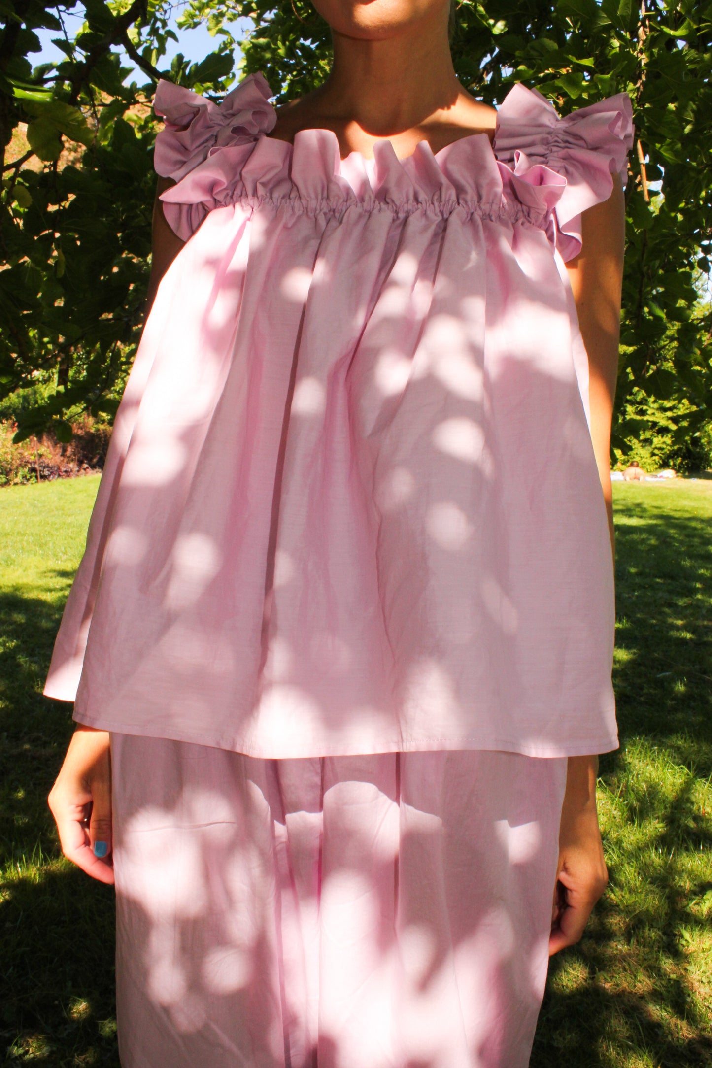 Water Lily Ruffle Top - Warm Cuddle Lilac