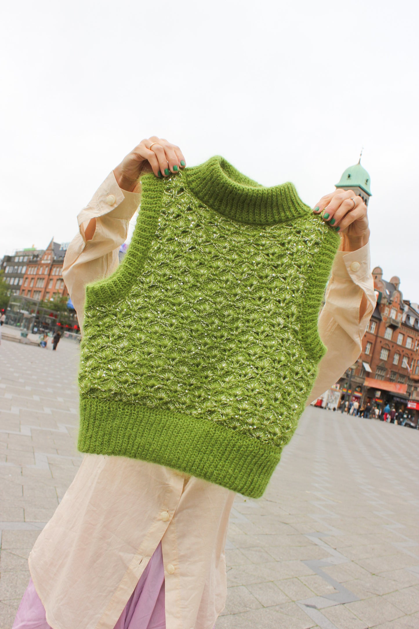 Ada Slipover Vest - Crochet Pattern (DK)