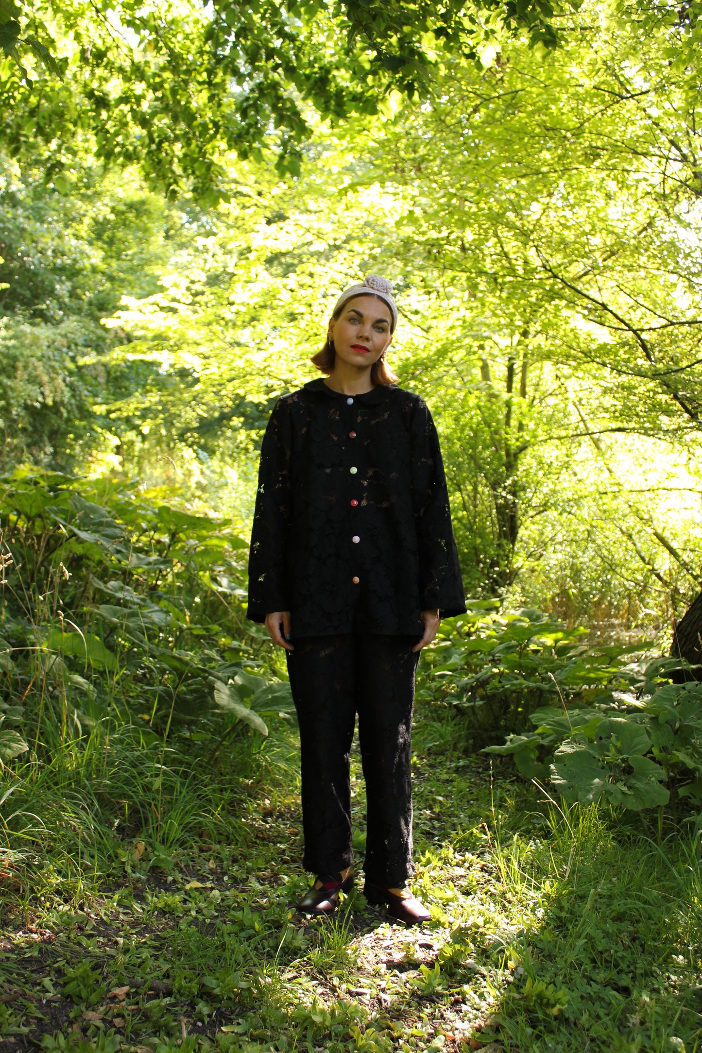 Prysselius Lace Shirt - Night Sky Black