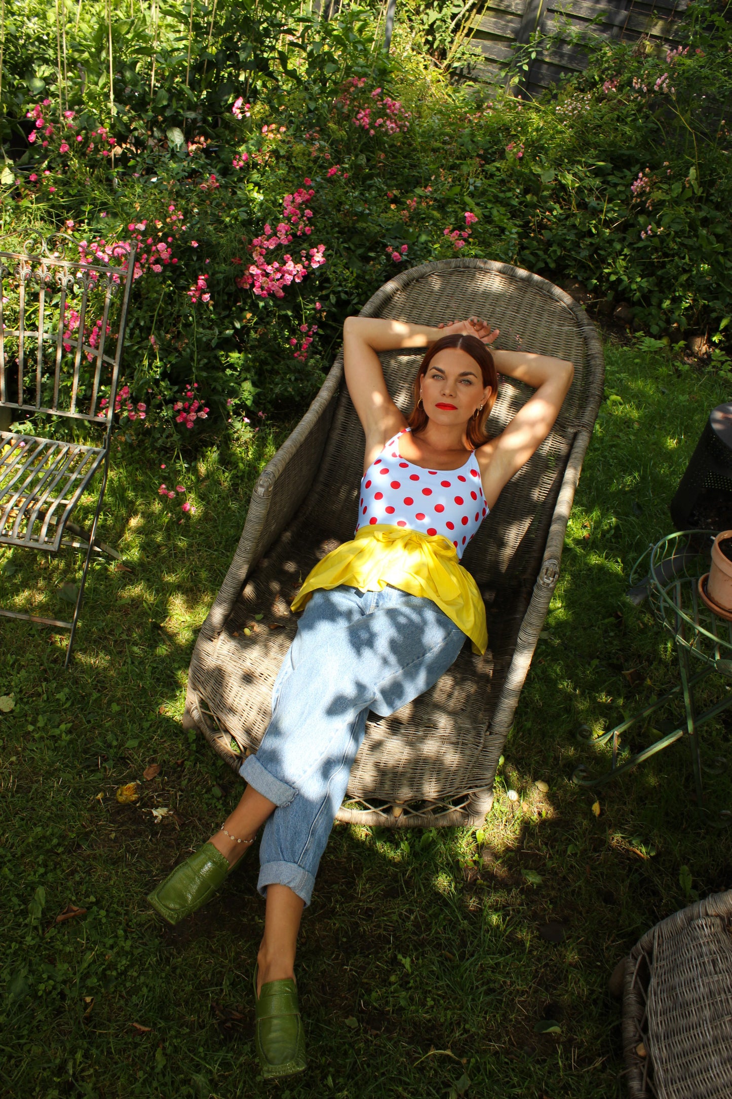 Balula Singlet - Lipstick Dots READY-TO-SHIP
