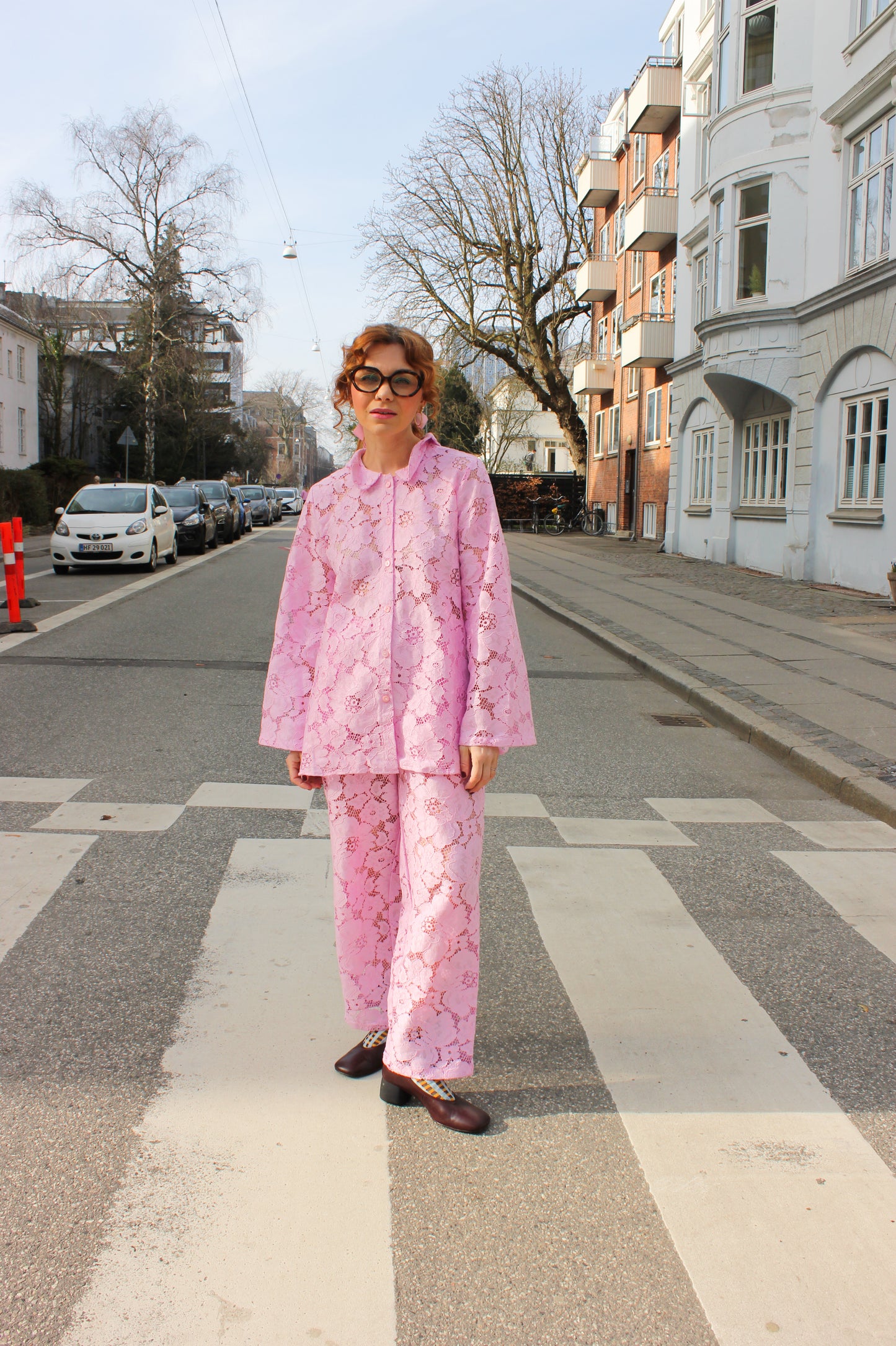 Prysselius Lace Shirt - Blushing Pink pre-order