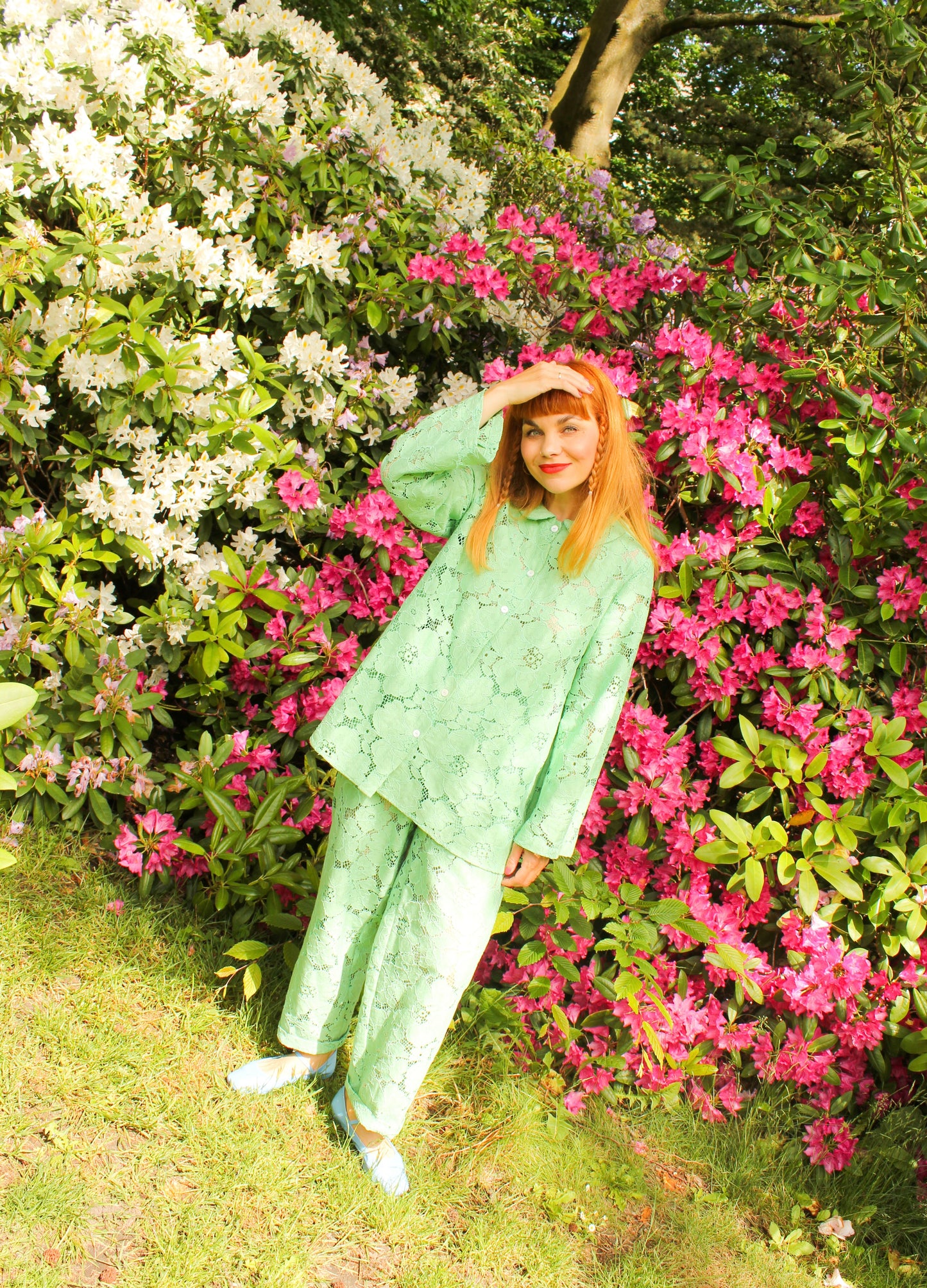 Prysselius Lace Shirt - Pistachio