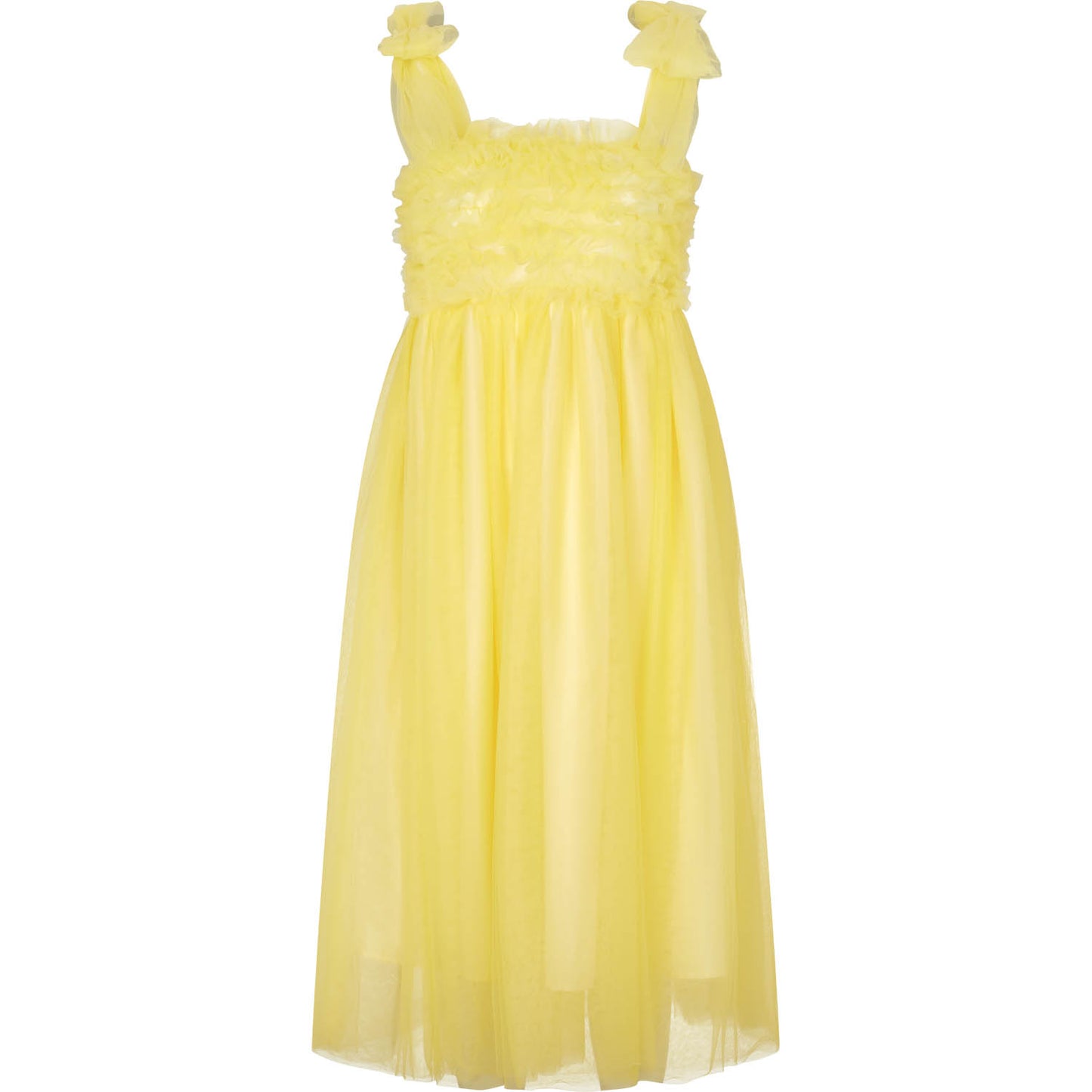 Fey Tulle Dress - Creamy Yellow
