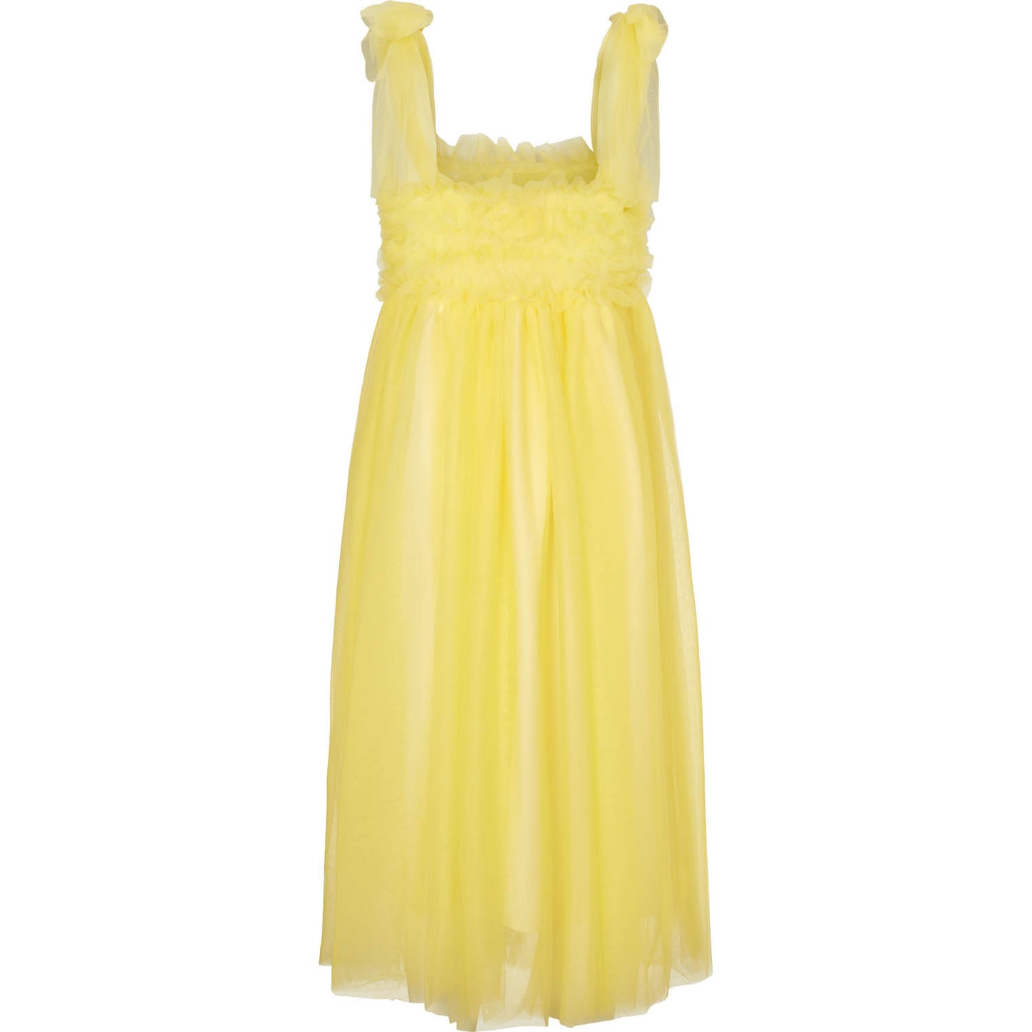 Fey Tulle Dress - Creamy Yellow