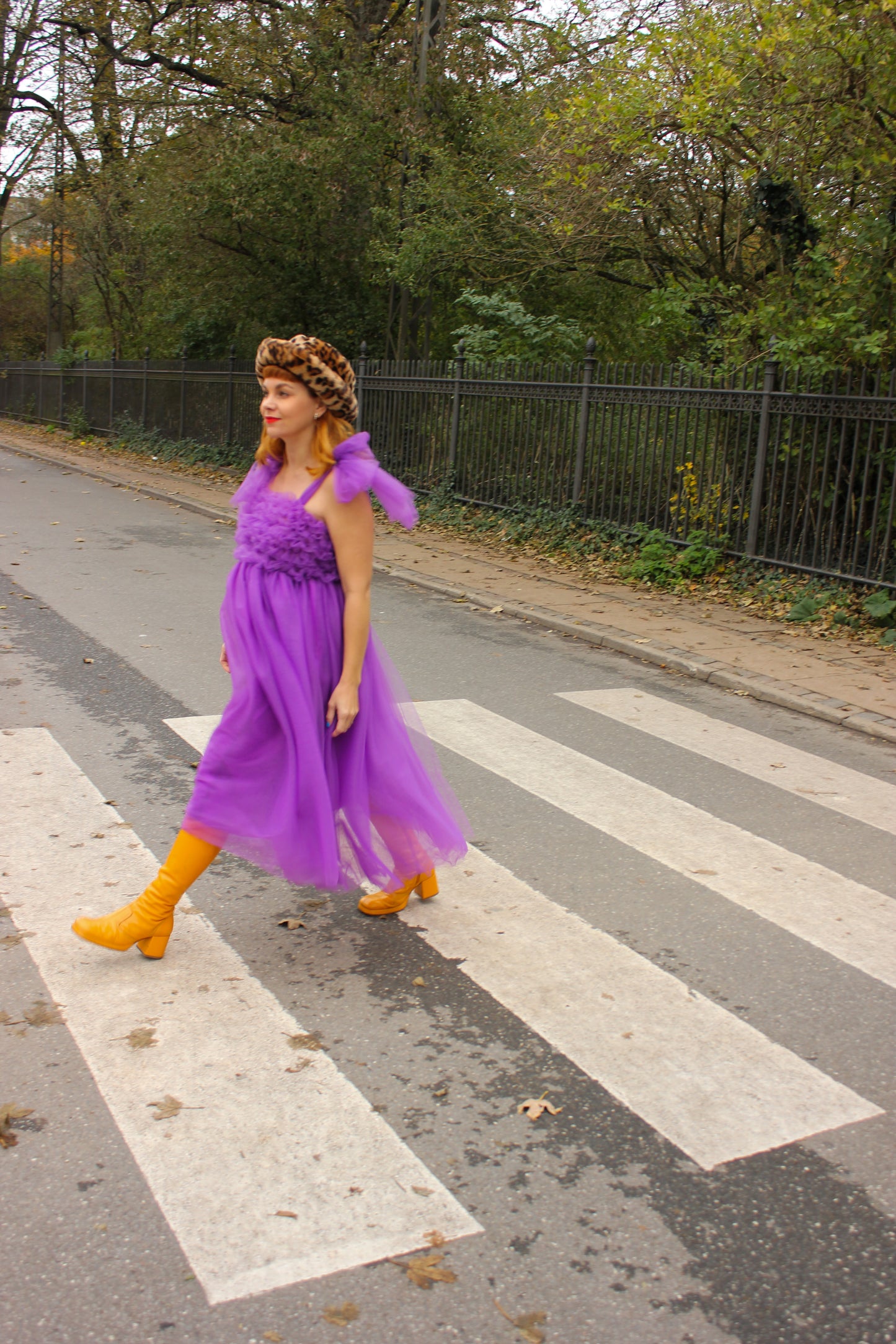 Fey Tulle Dress - Blackberry Purple