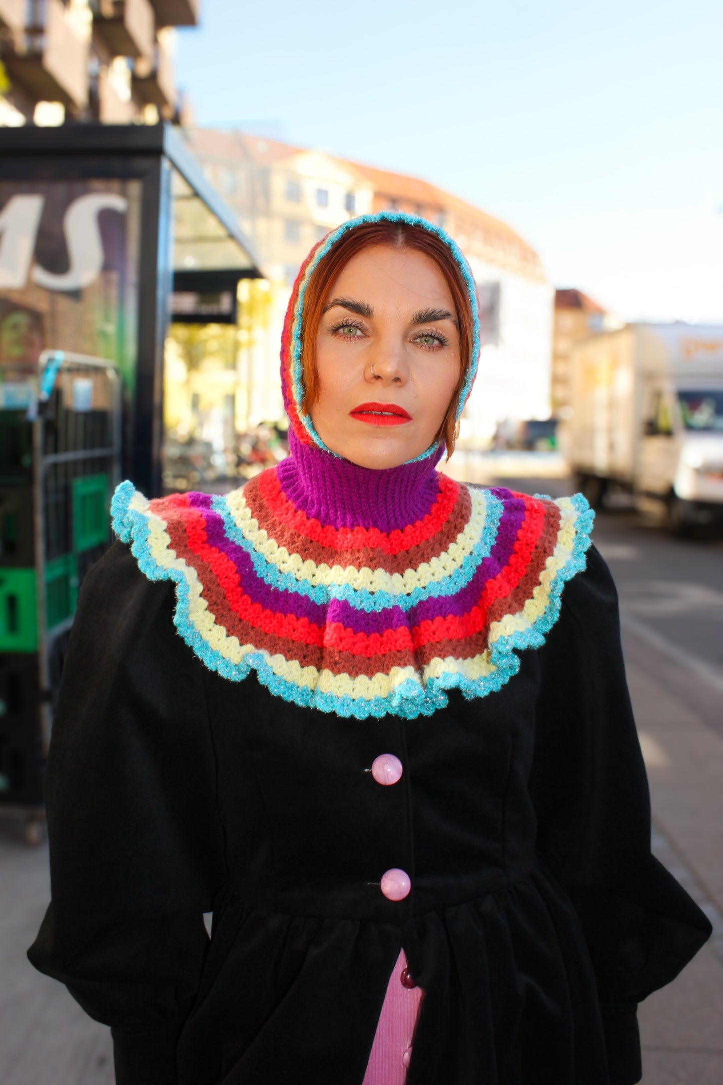 Fiona Flower Head Balaclava - Crochet Pattern
