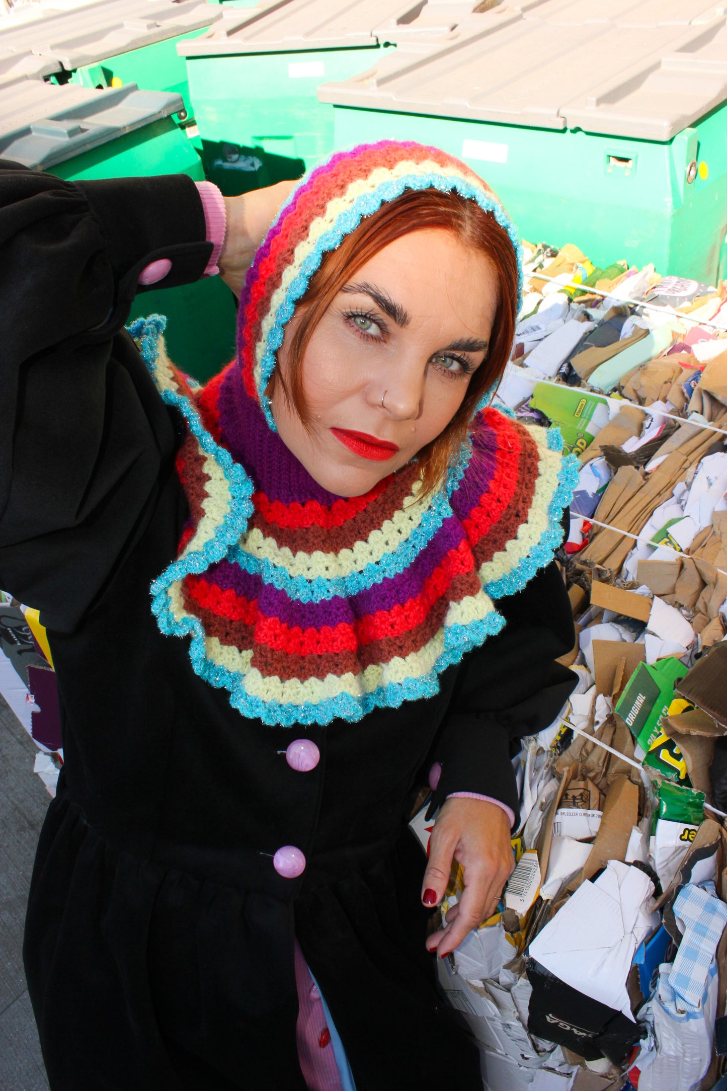 Fiona Flower Head Balaclava - Crochet Pattern