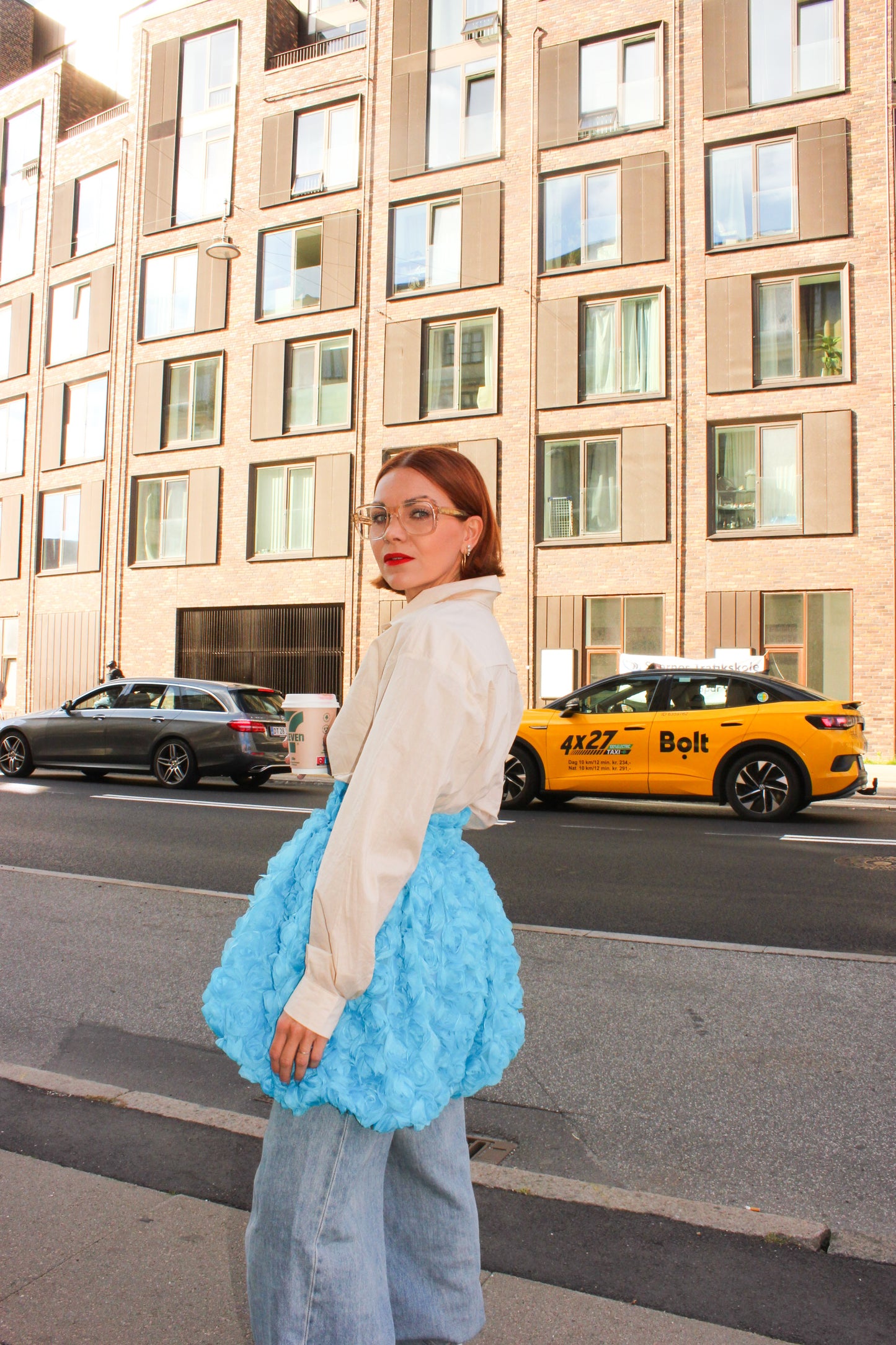 Cordelia Mini Ball Skirt - Rosie Blue