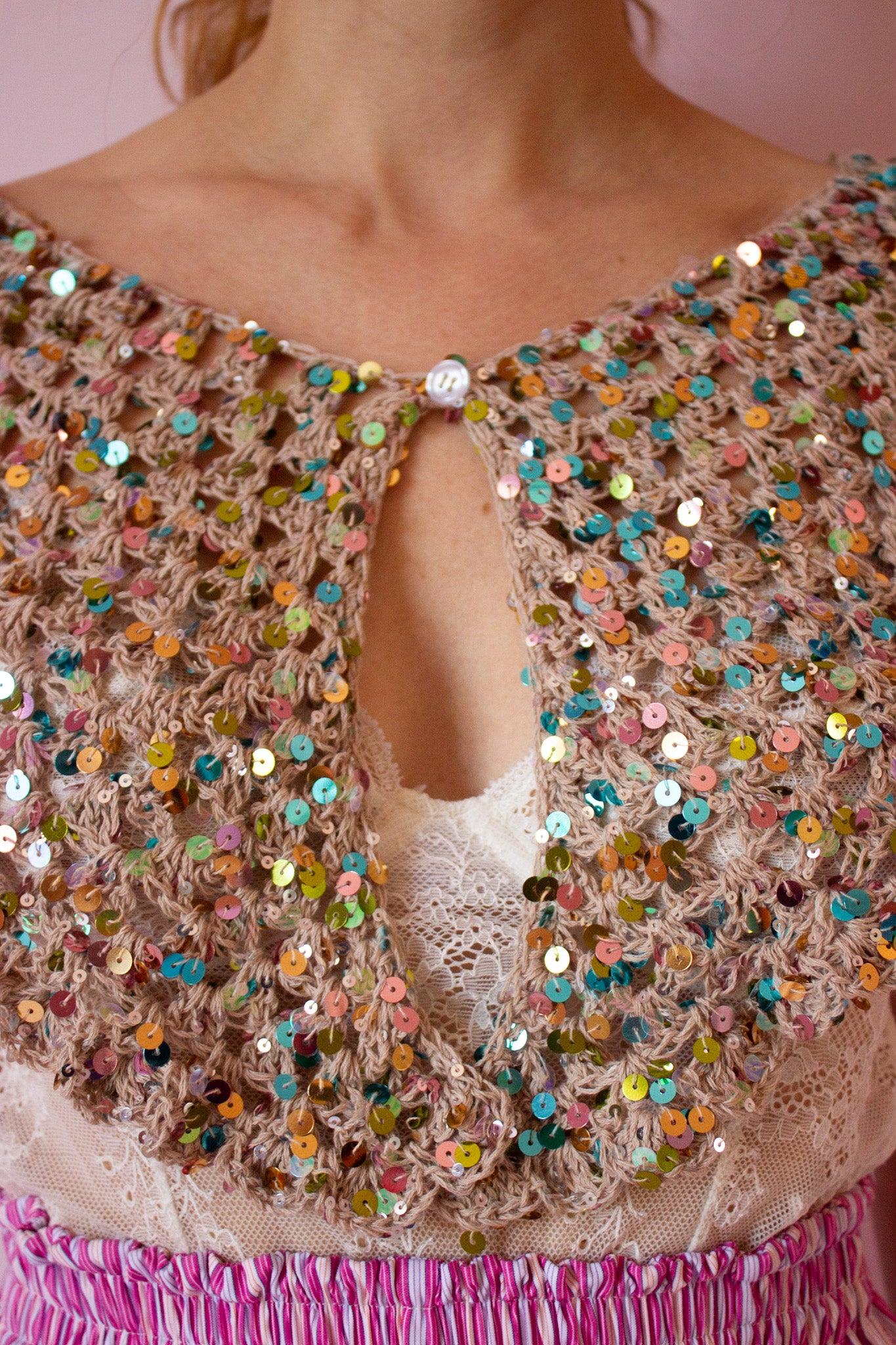 Bella Donna Sequin Bolero & Belt Skirt - Crochet Pattern (DK)