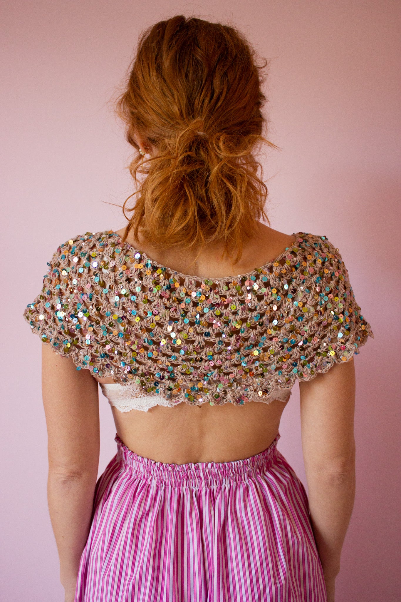 Bella Donna Sequin Bolero & Belt Skirt - Crochet Pattern (DK)