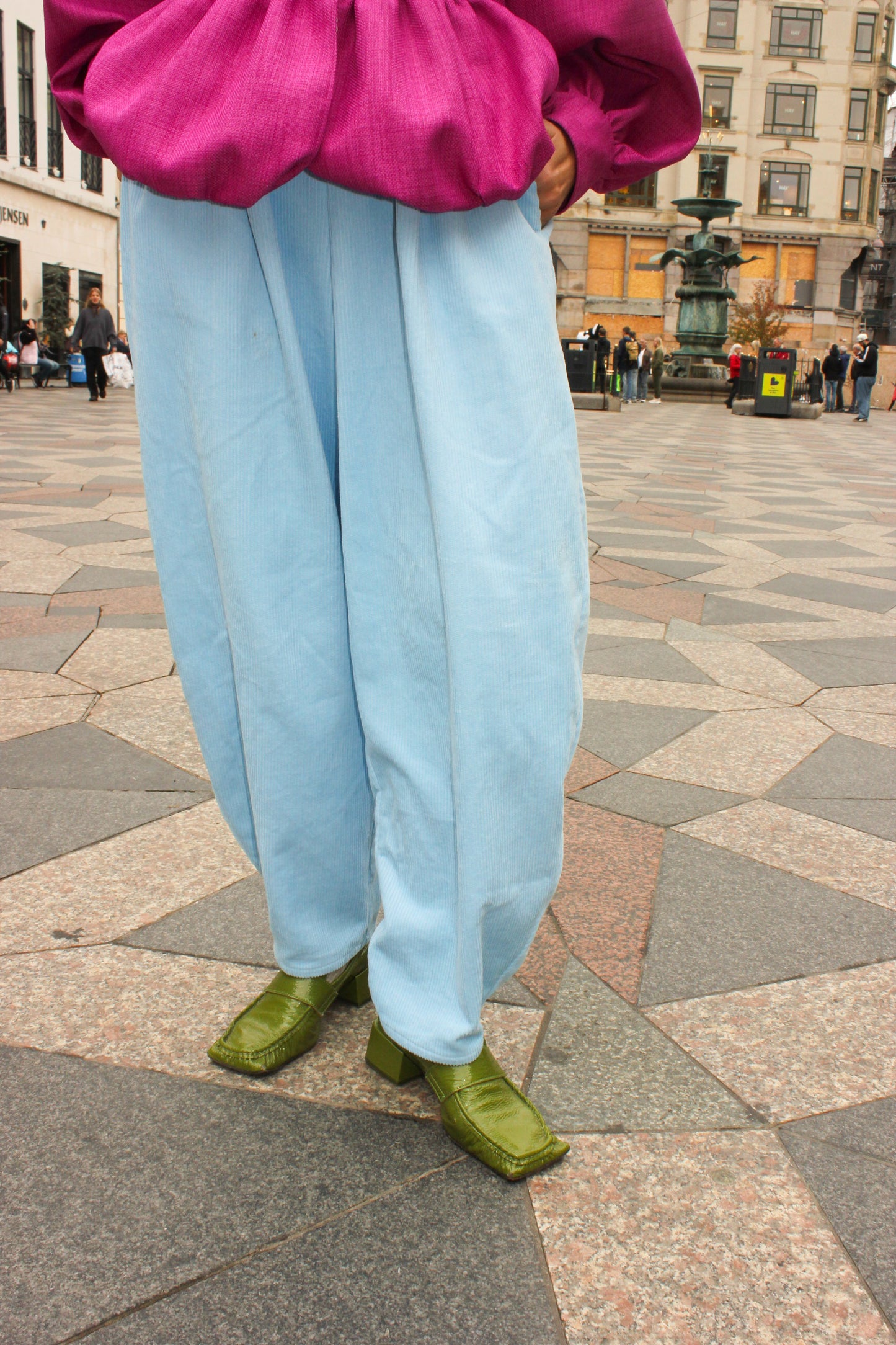 Boom Balloon Pants - Cord In Blue