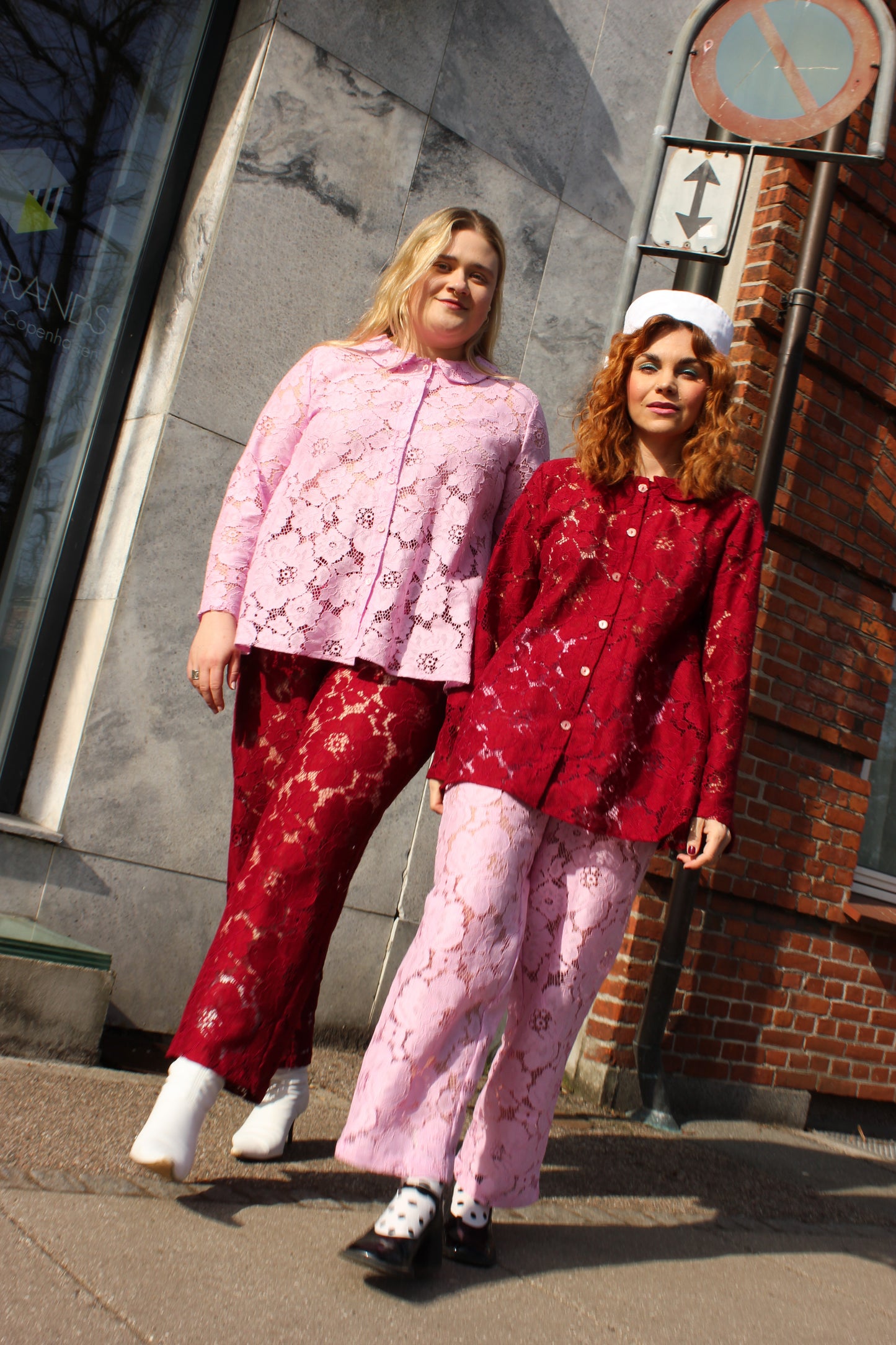 Prysselius Lace Pants - Butterfly Burgundy