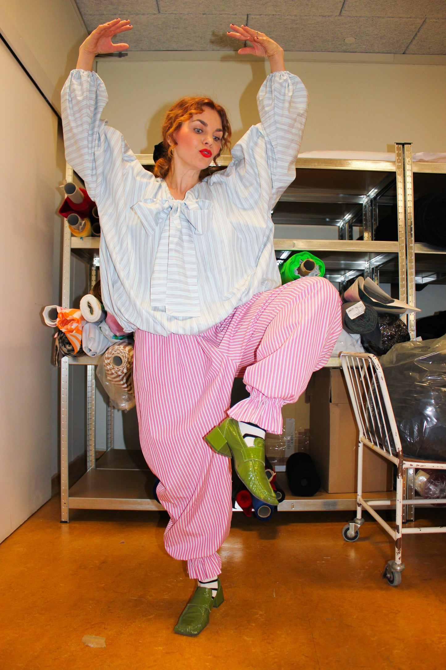 Nancy Mamelukes - Lollipop Pink Stripes