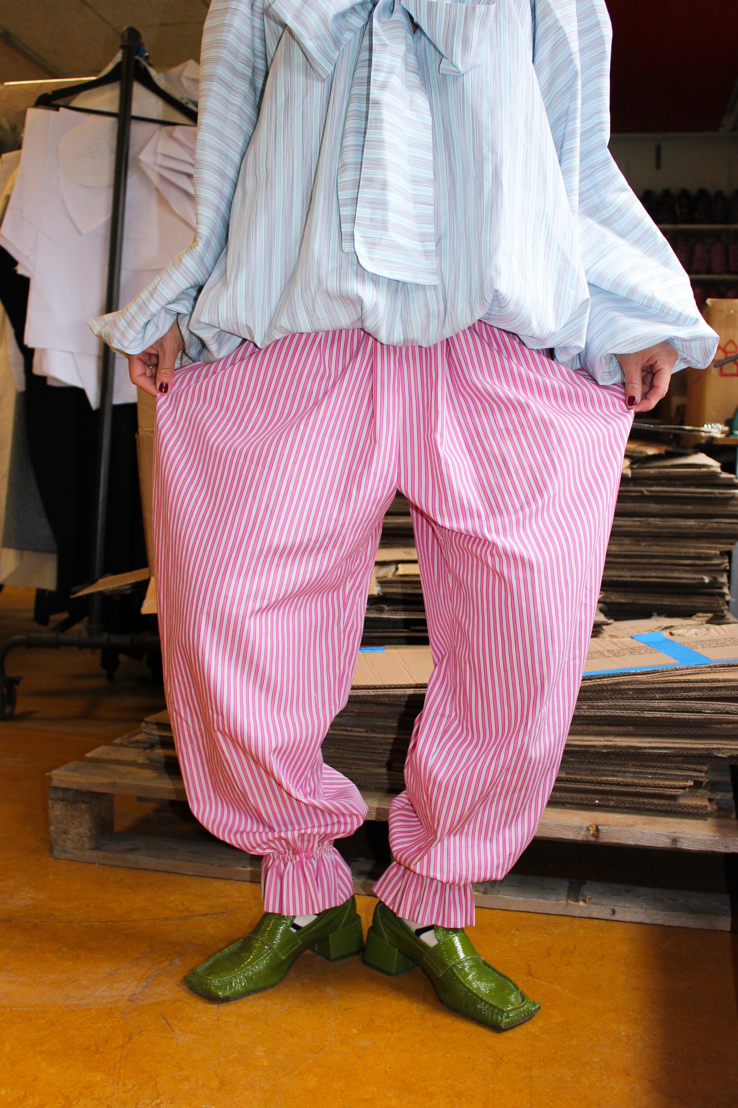 Nancy Mamelukes - Lollipop Pink Stripes