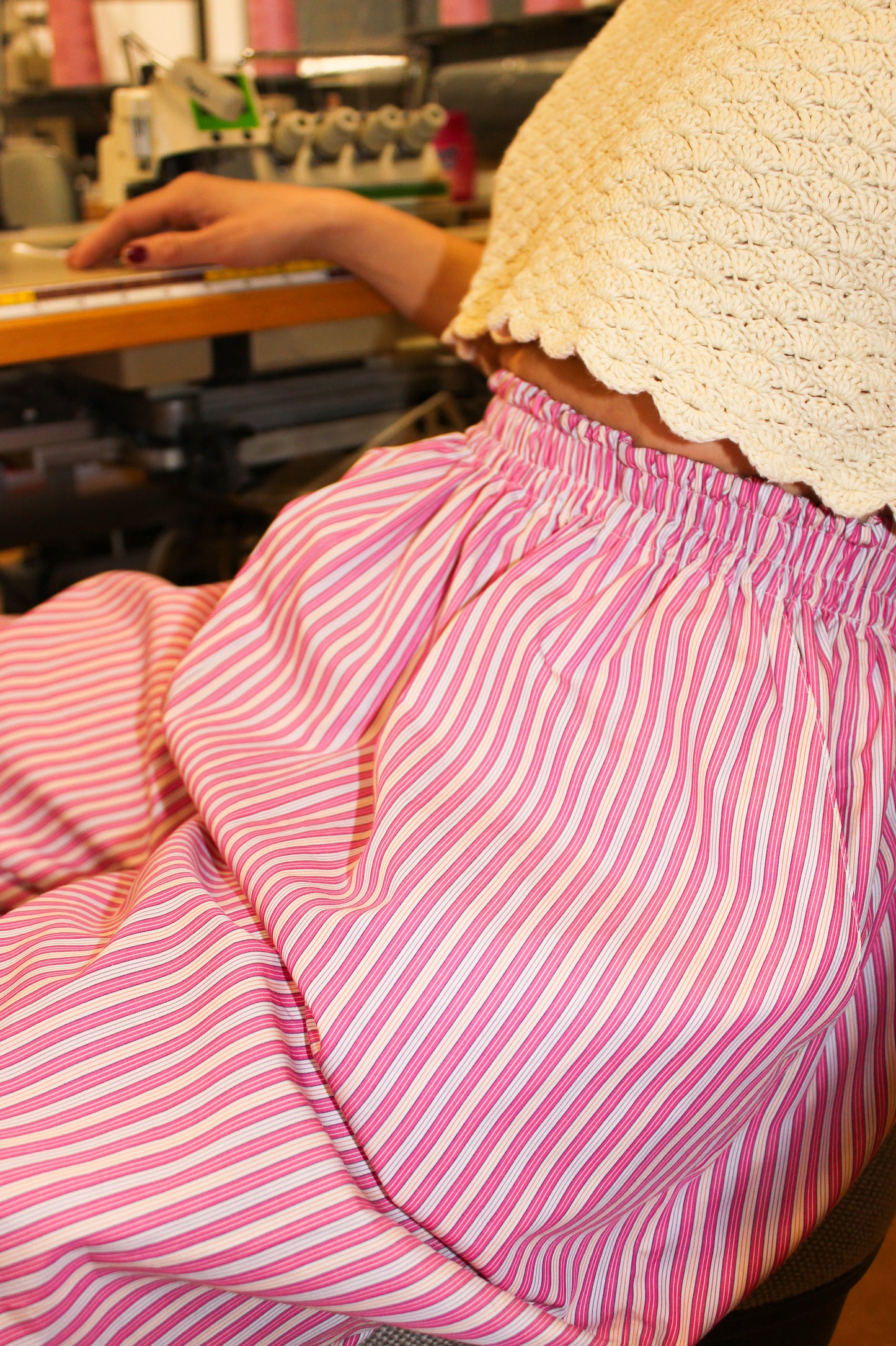 Nancy Mamelukes - Lollipop Pink Stripes