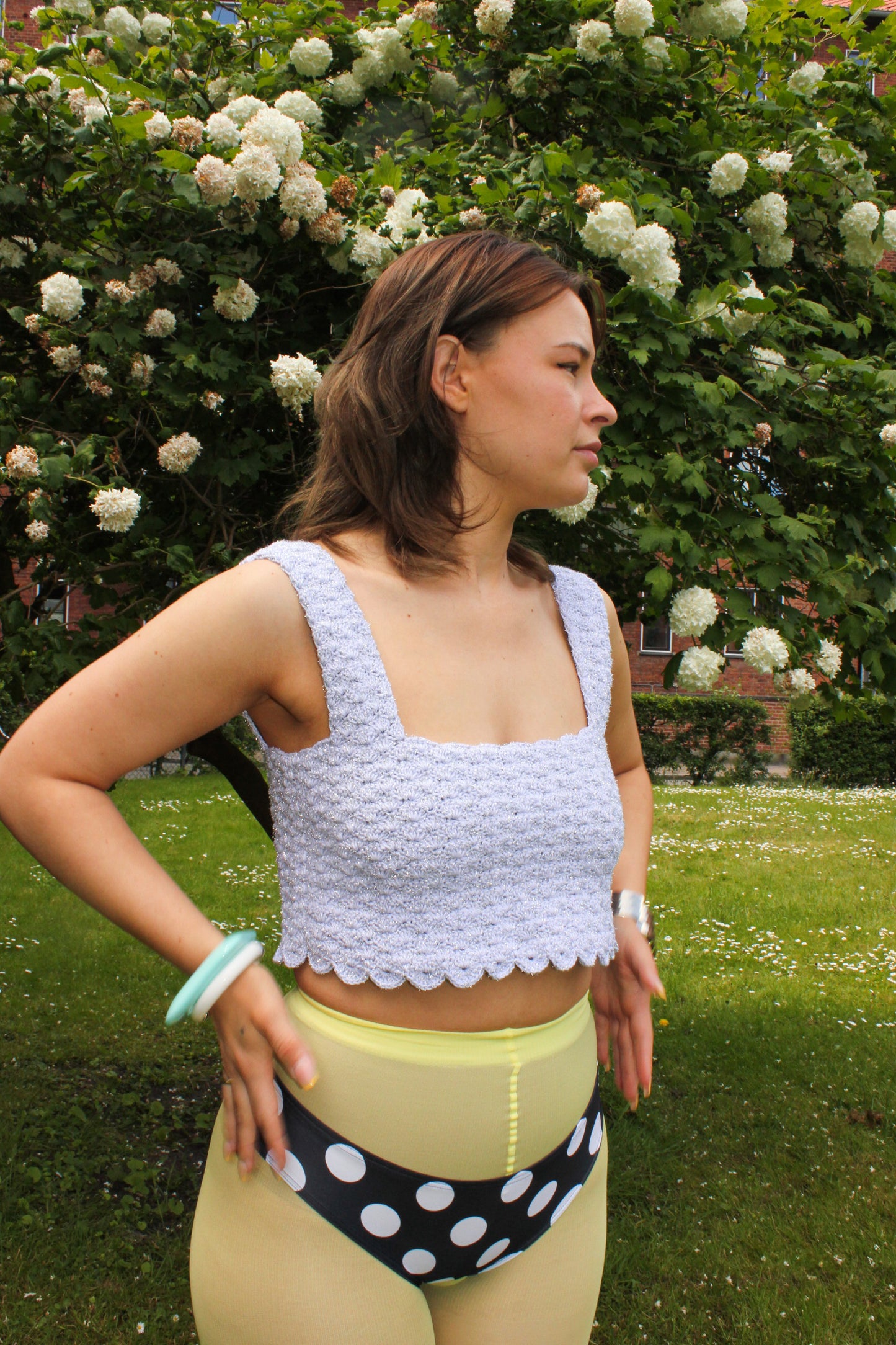 Alvine Crop Top - Crochet Pattern (DK)