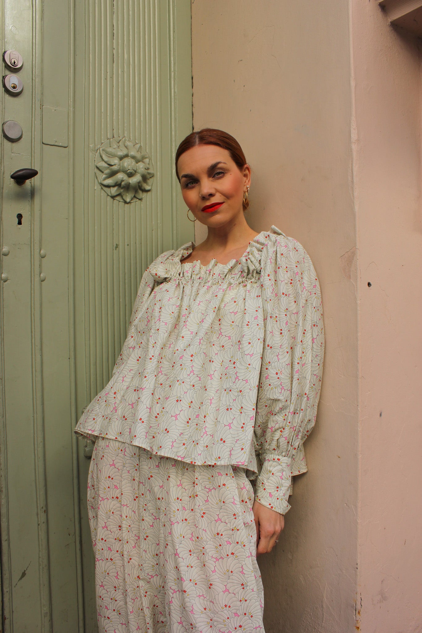 Flora Ruffle Top - Shampoo Shells