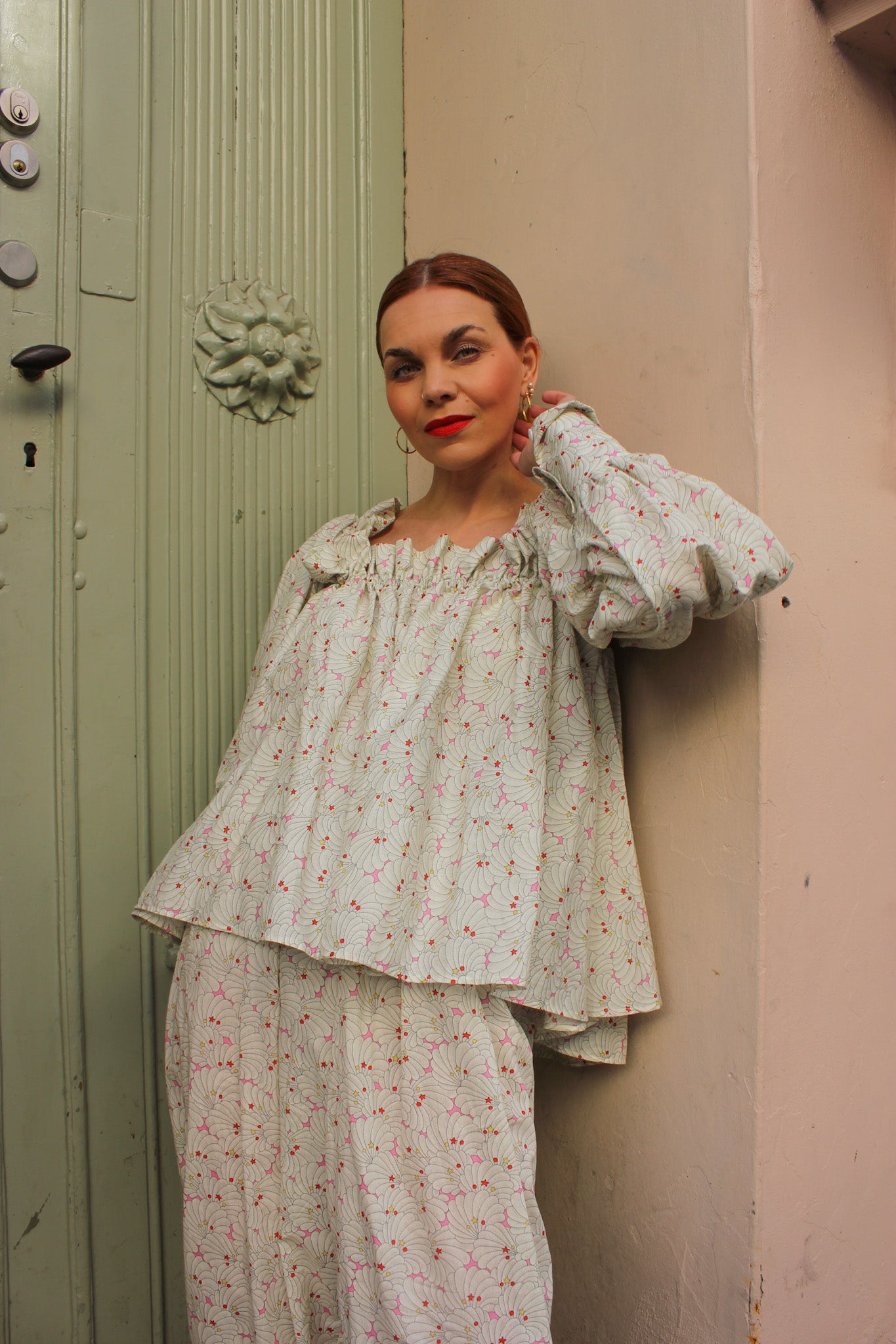 Flora Ruffle Top - Shampoo Shells