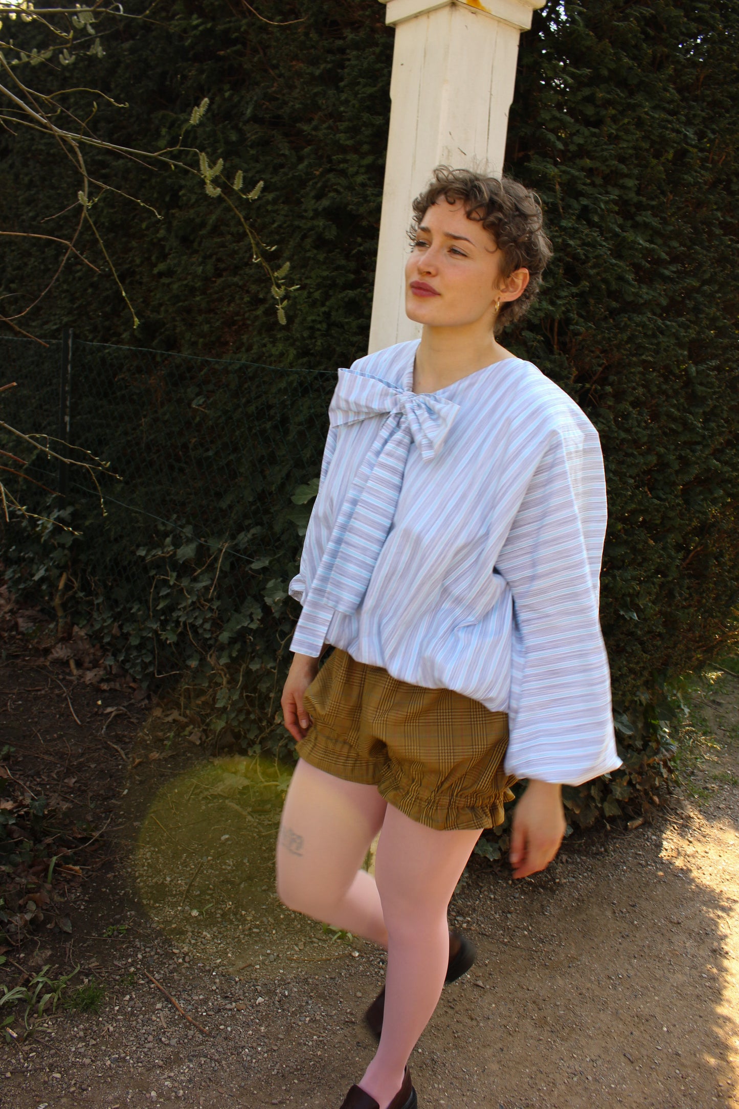Babette Blouse - Stripy Licorice