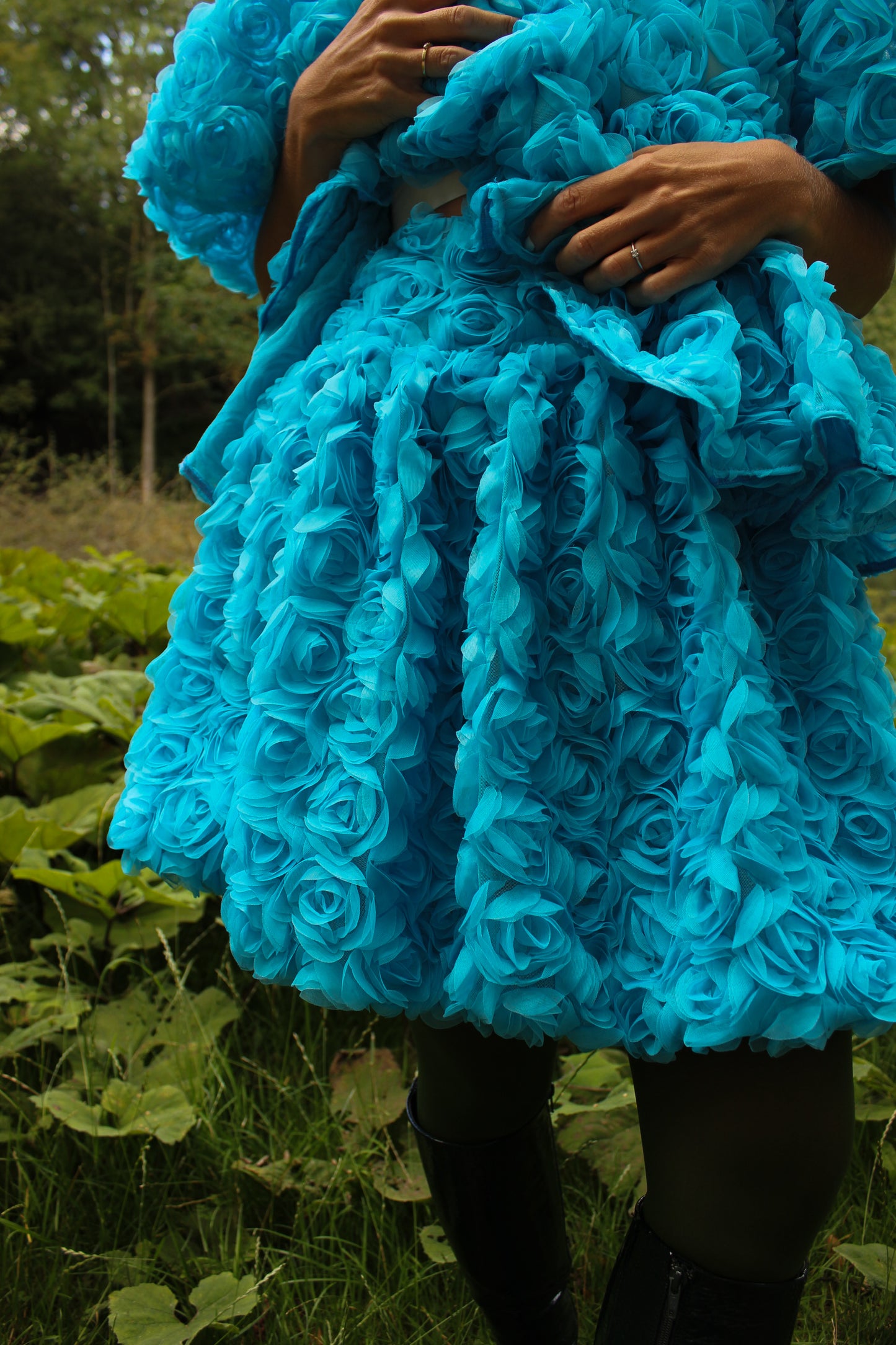 Cordelia Mini Ball Skirt - Rosie Blue