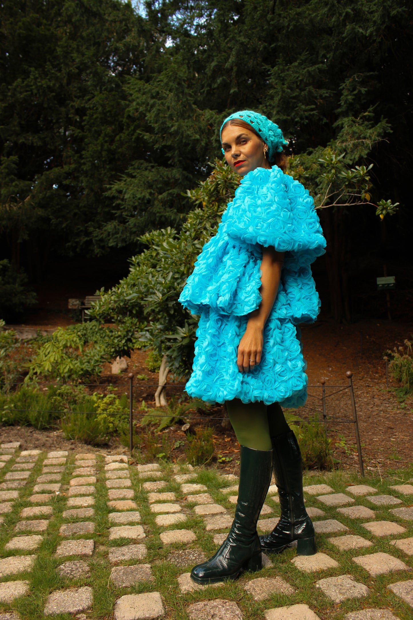 Cordelia Mini Ball Skirt - Rosie Blue