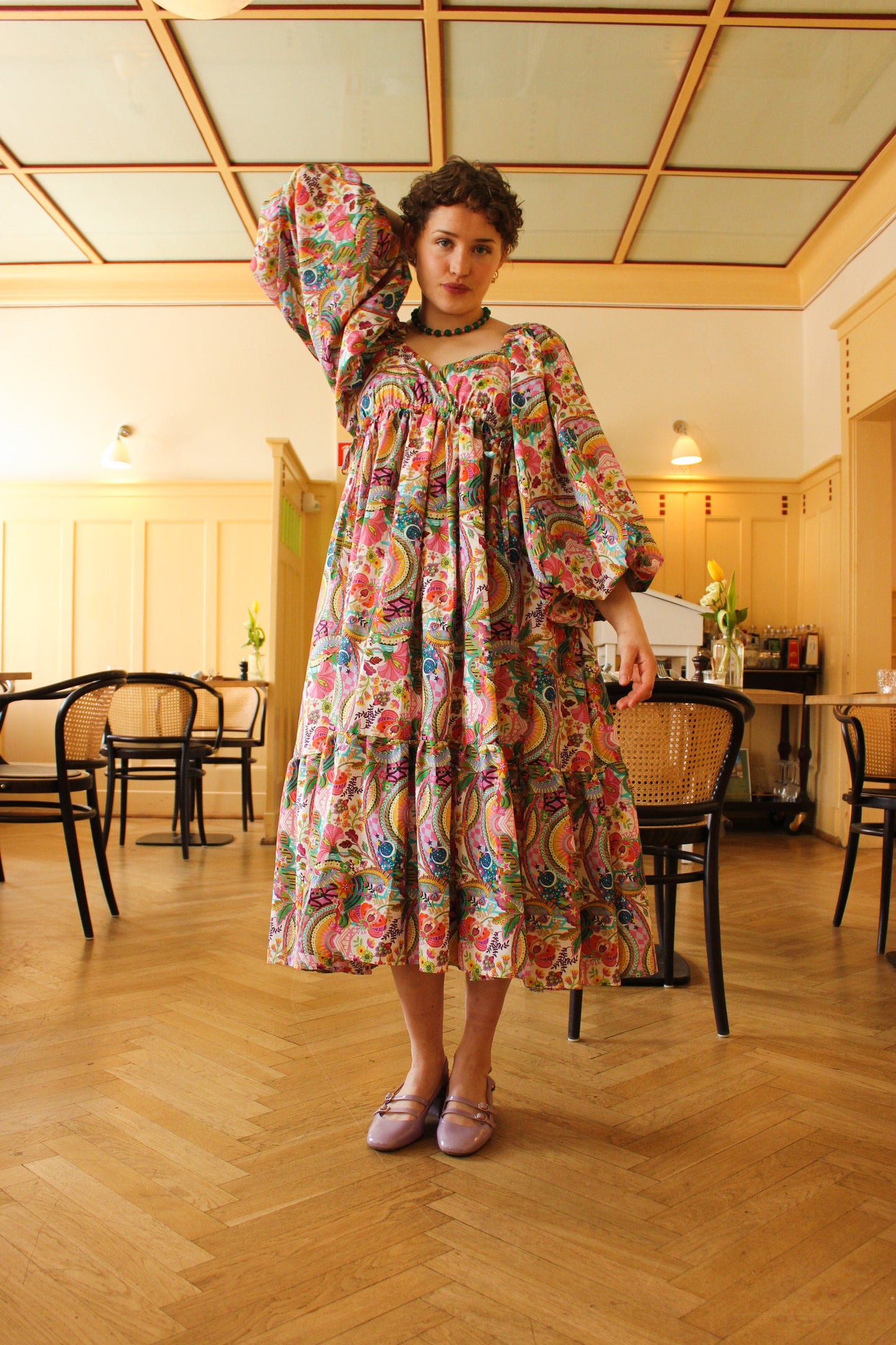 Francey Flare Dress - Botanical Orangery