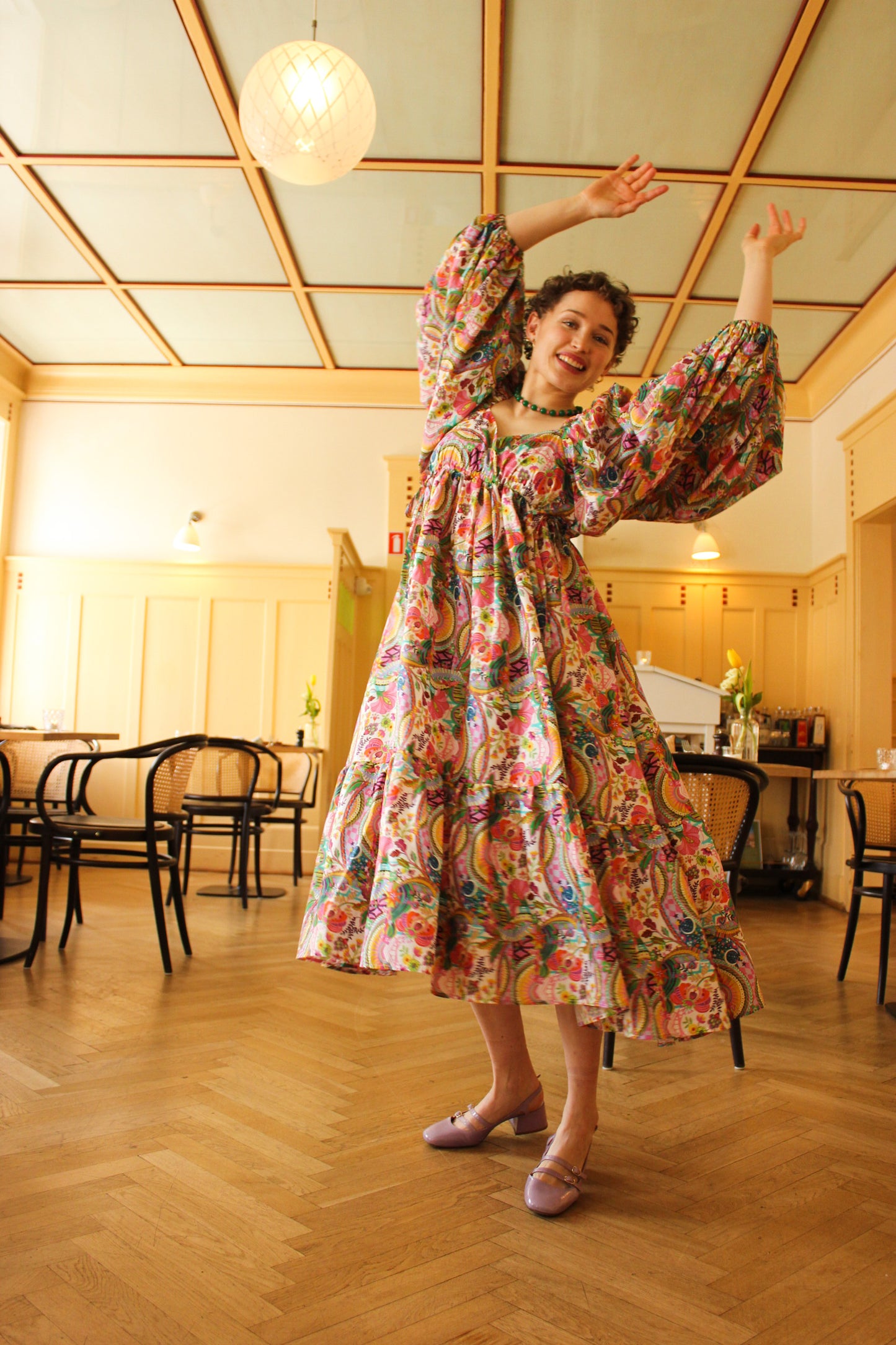 Francey Flare Dress - Botanical Orangery