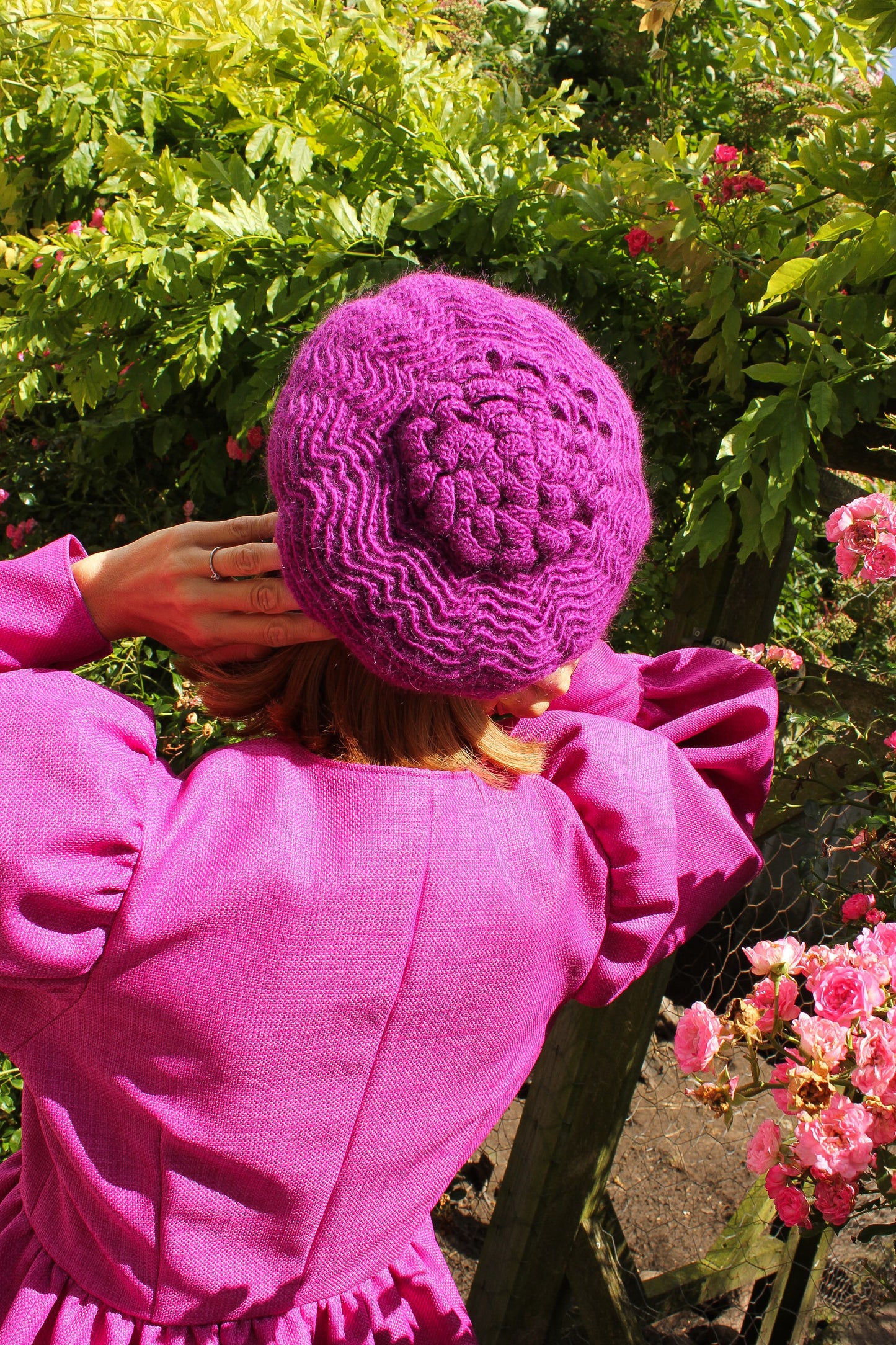 Elodie Dahlia Beret - Crochet Pattern (DK)