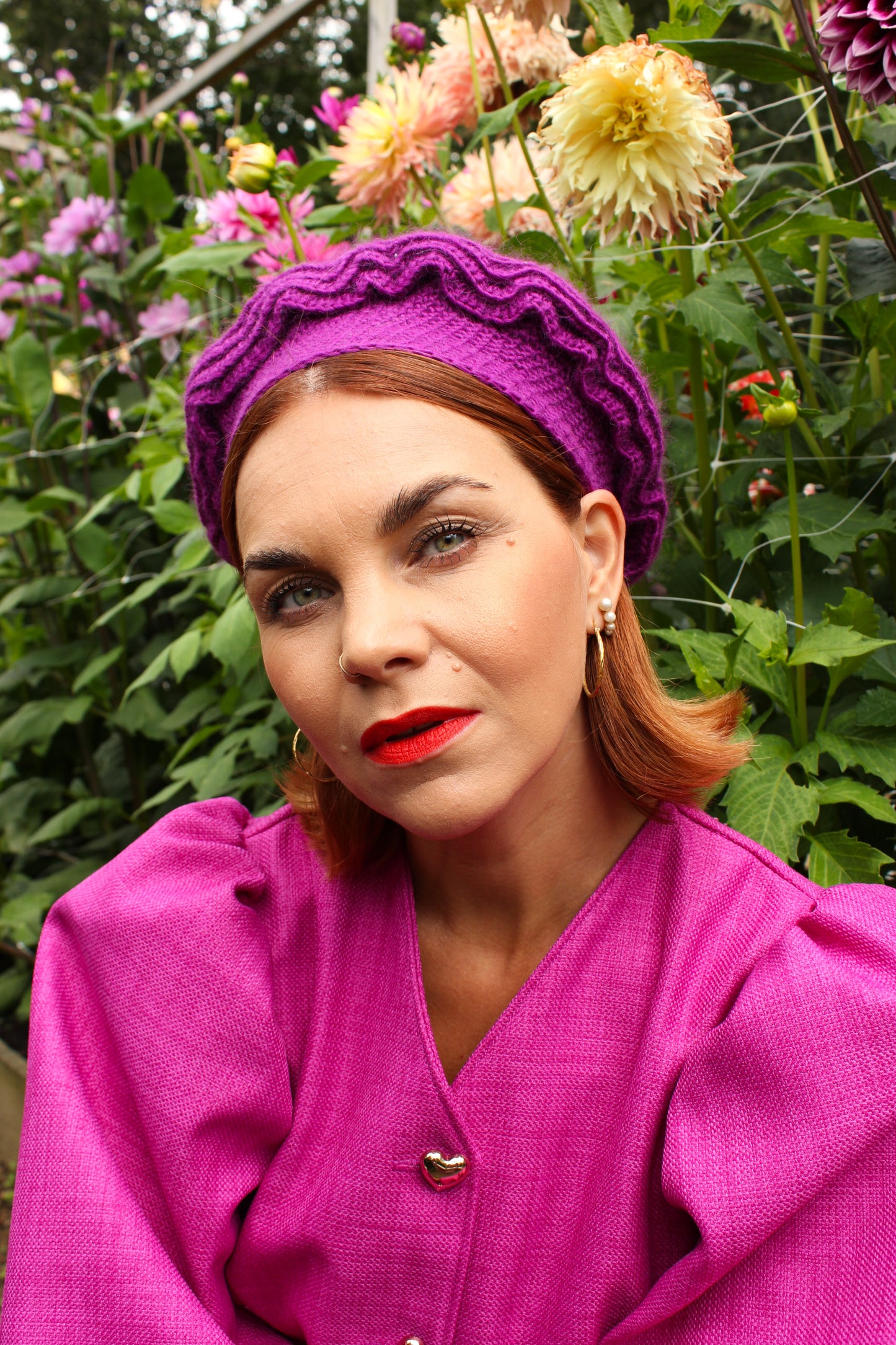 Elodie Dahlia Beret - Crochet Pattern (DK)