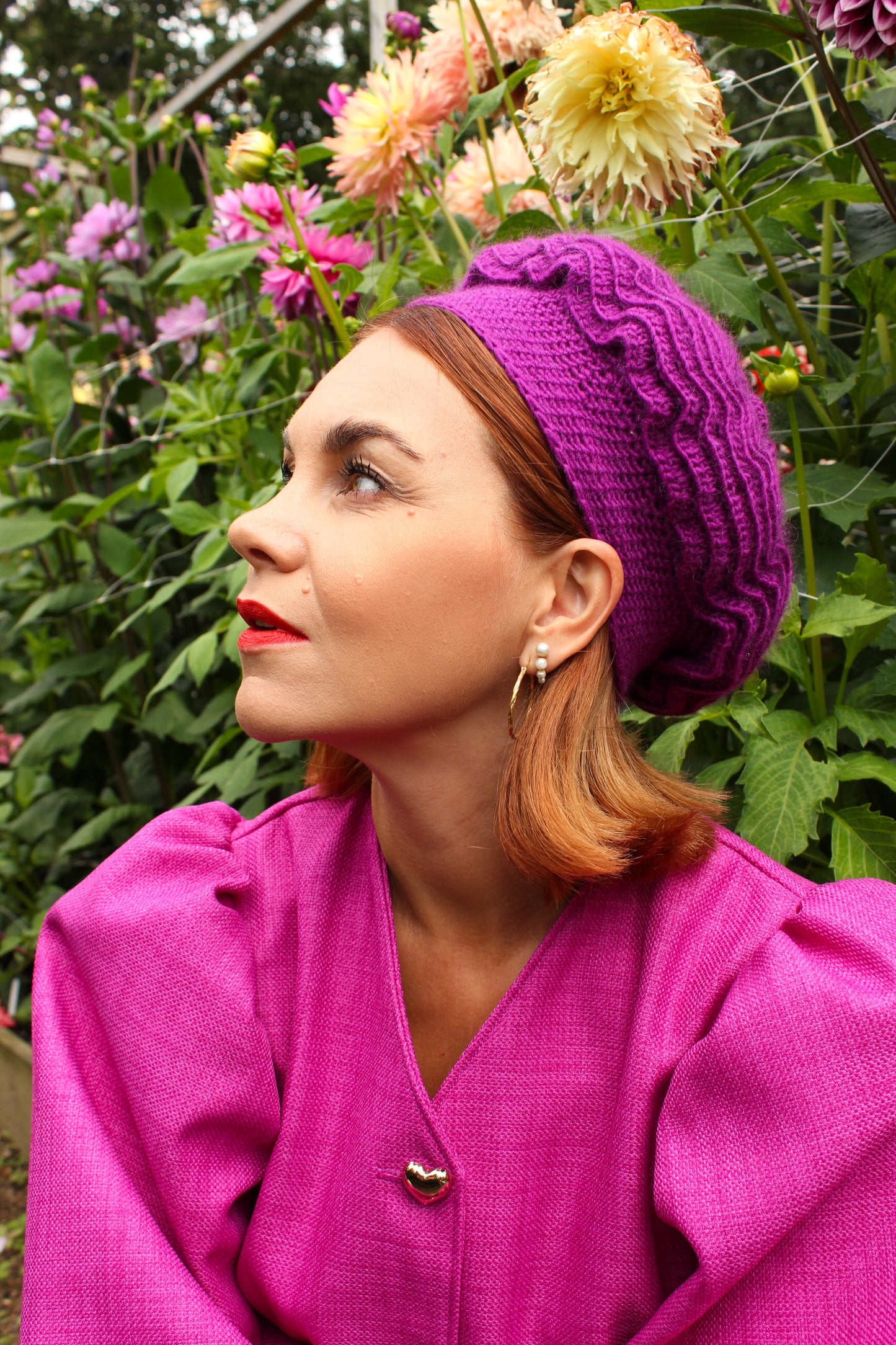 Elodie Dahlia Beret - Crochet Pattern (DK)