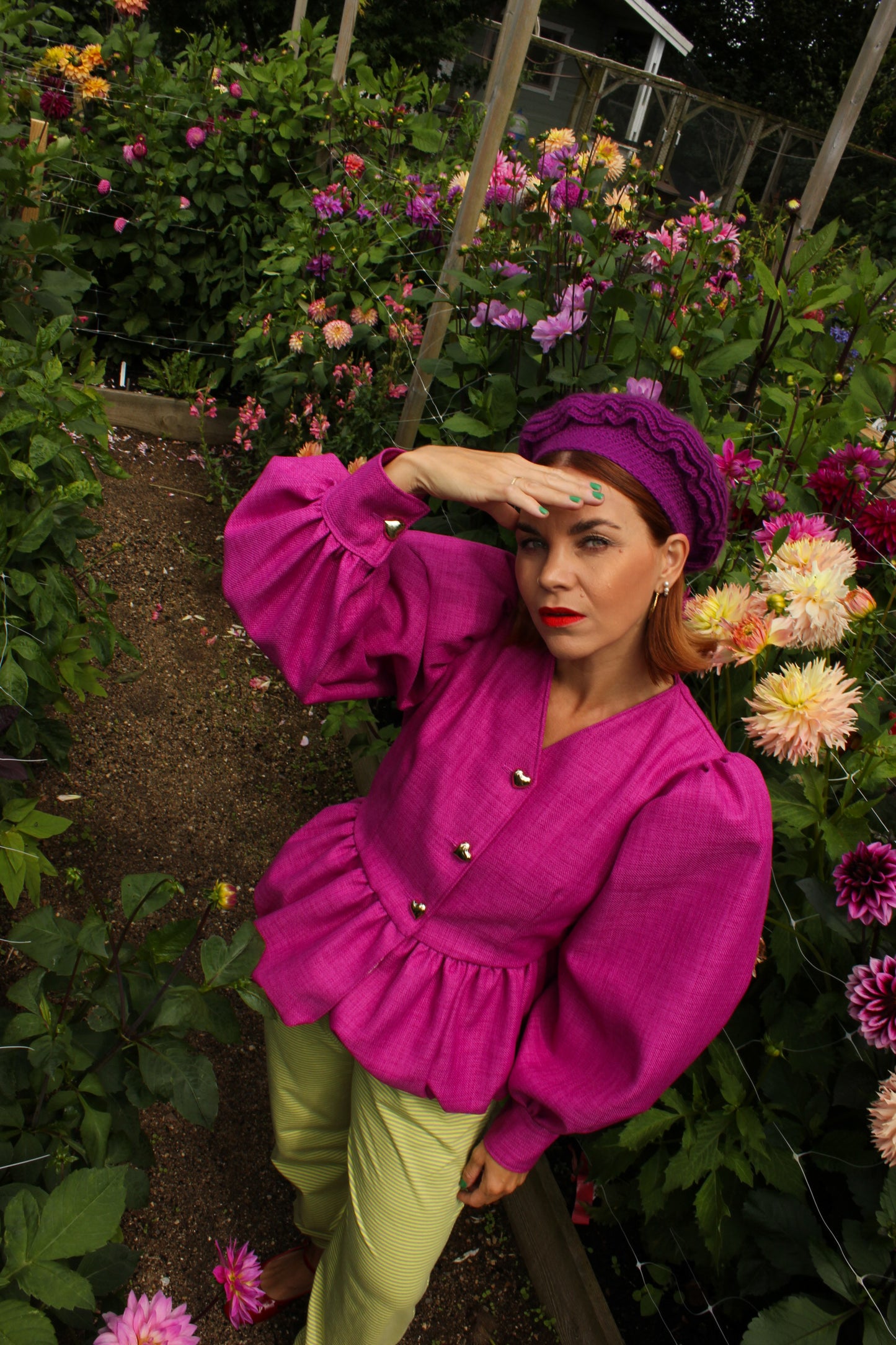 Whipped Cream Cake Jacket size S - Magenta Love Letter